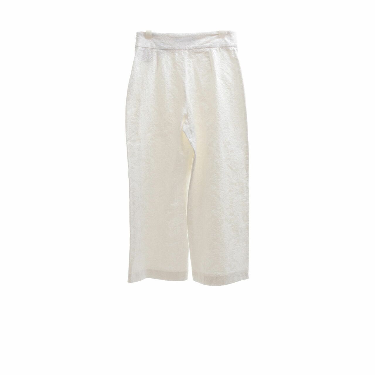 Zara Off White Trousers