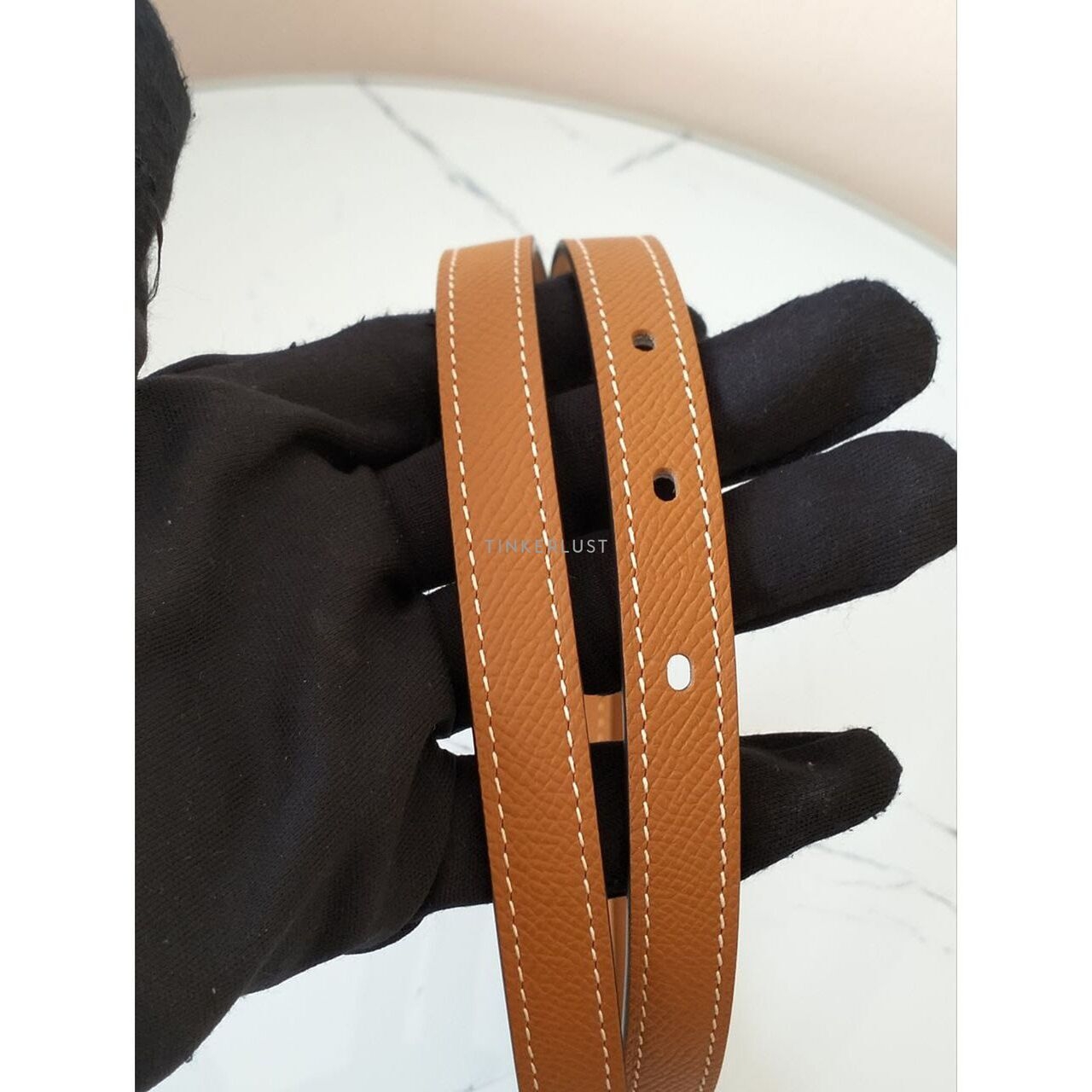 Hermes H Pop in Gold RGHW 85 Belt