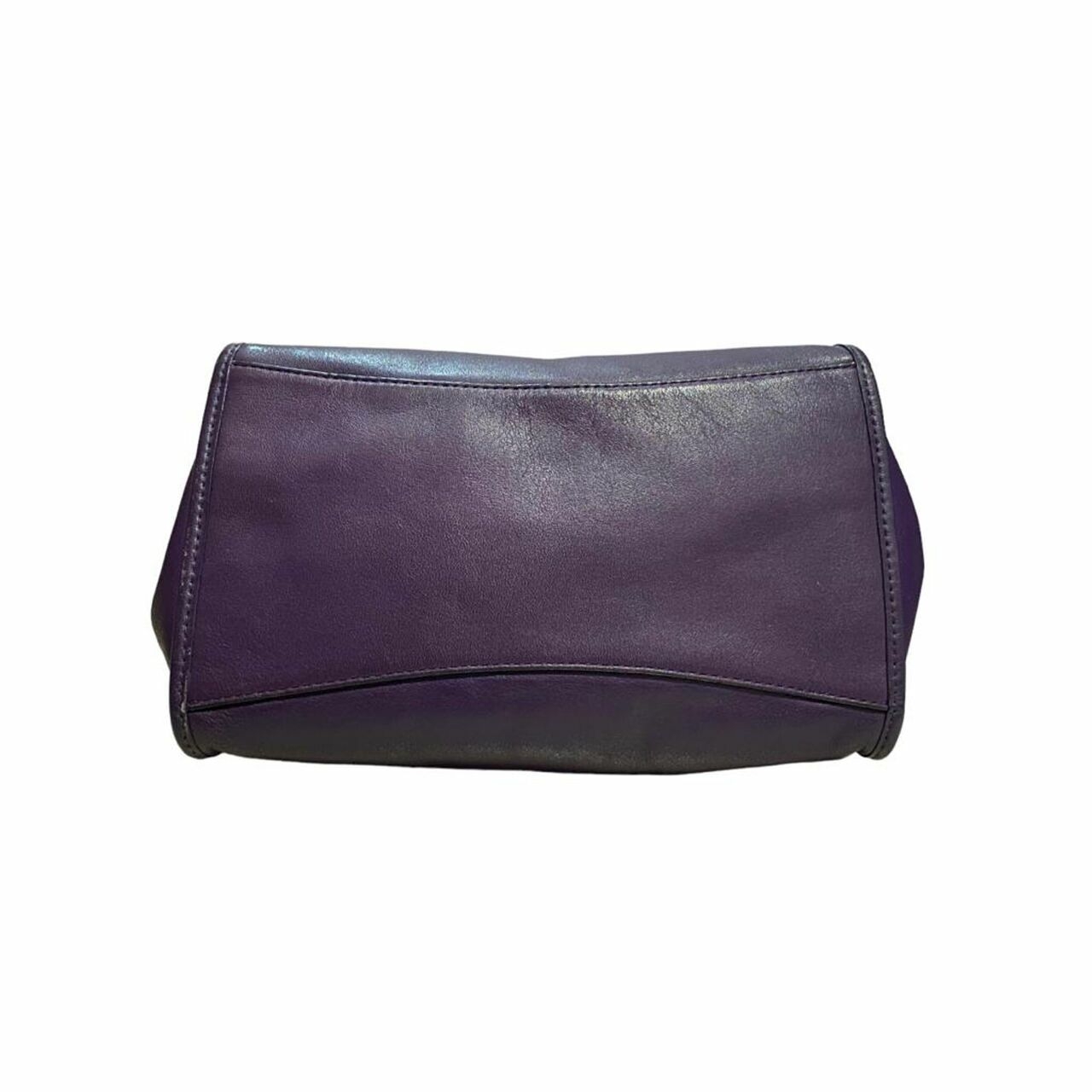 Coach Crosby Carryall 21 In Crossgrain Leather Purple