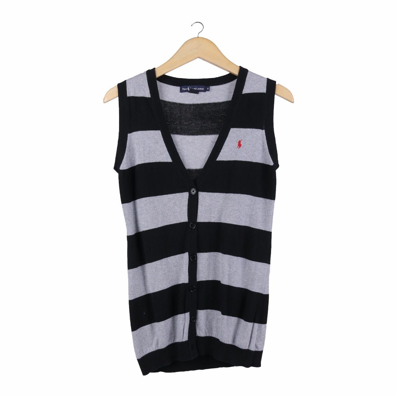 Polo Ralph Lauren Black & Grey Stripes Vest