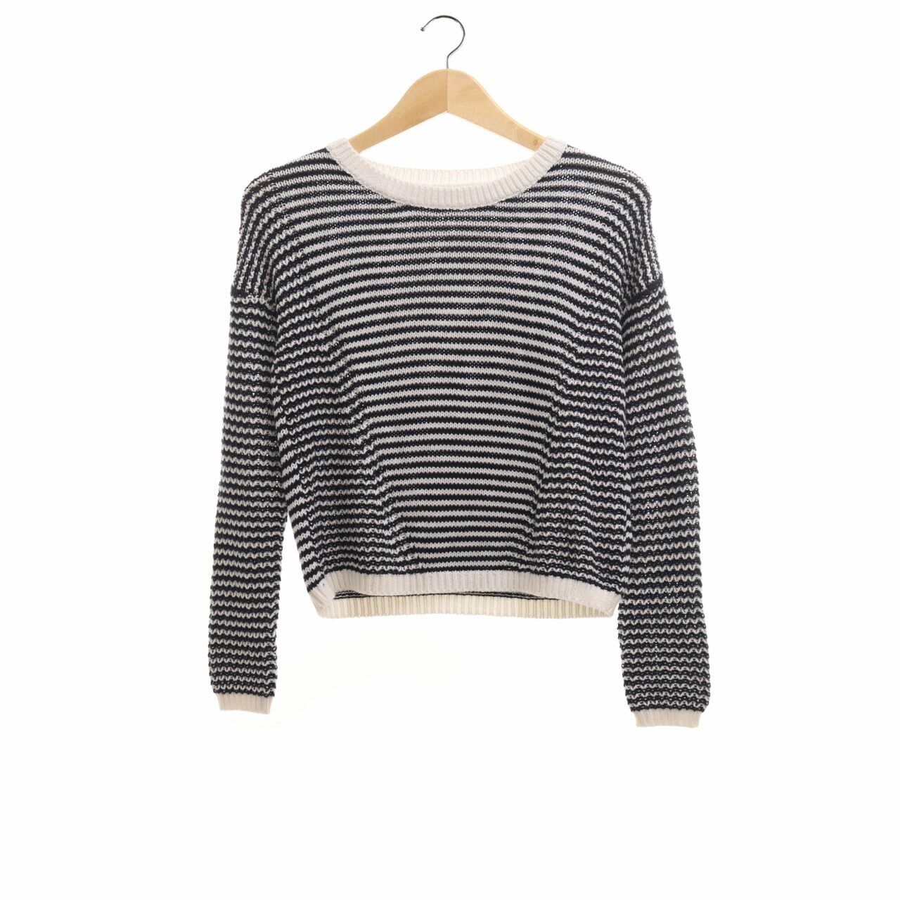 Forever New Navy & White Knit Sweater