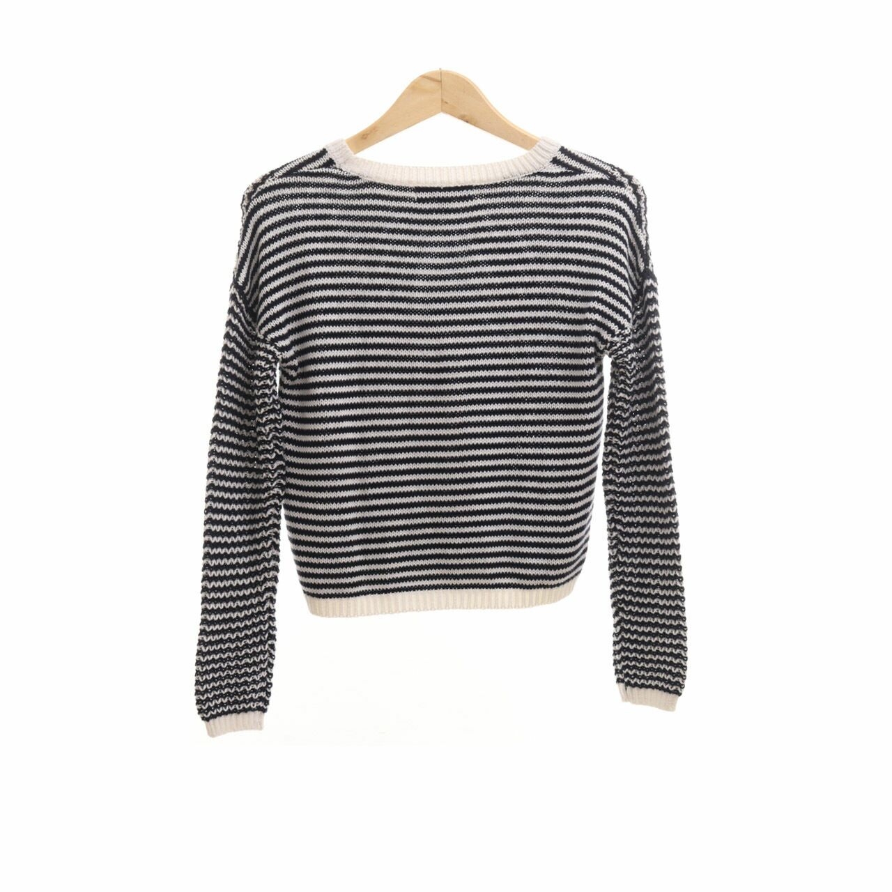 Forever New Navy & White Knit Sweater