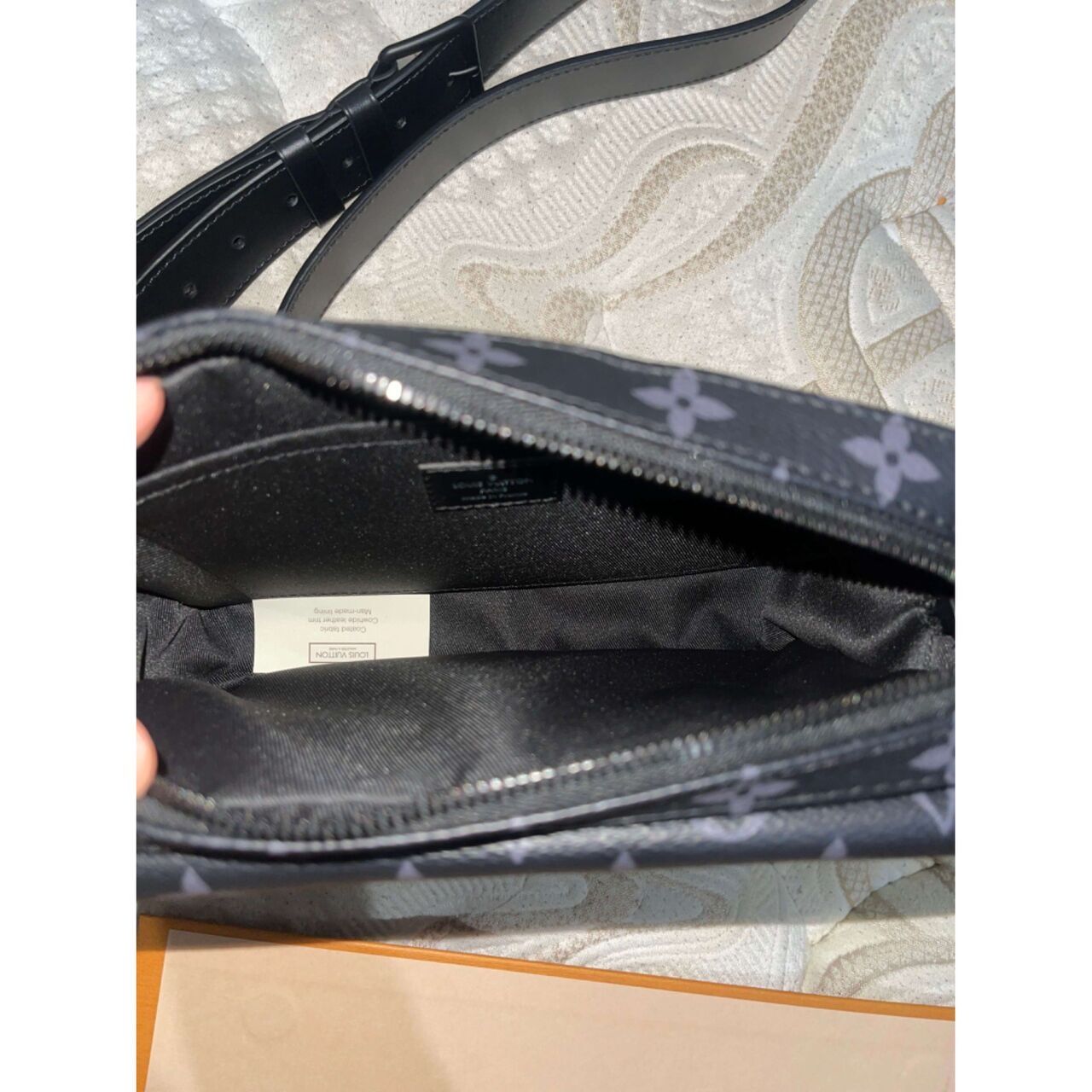 Louis Vuitton Streamer Messenger Monogram Eclipse Black Shoulder Bag