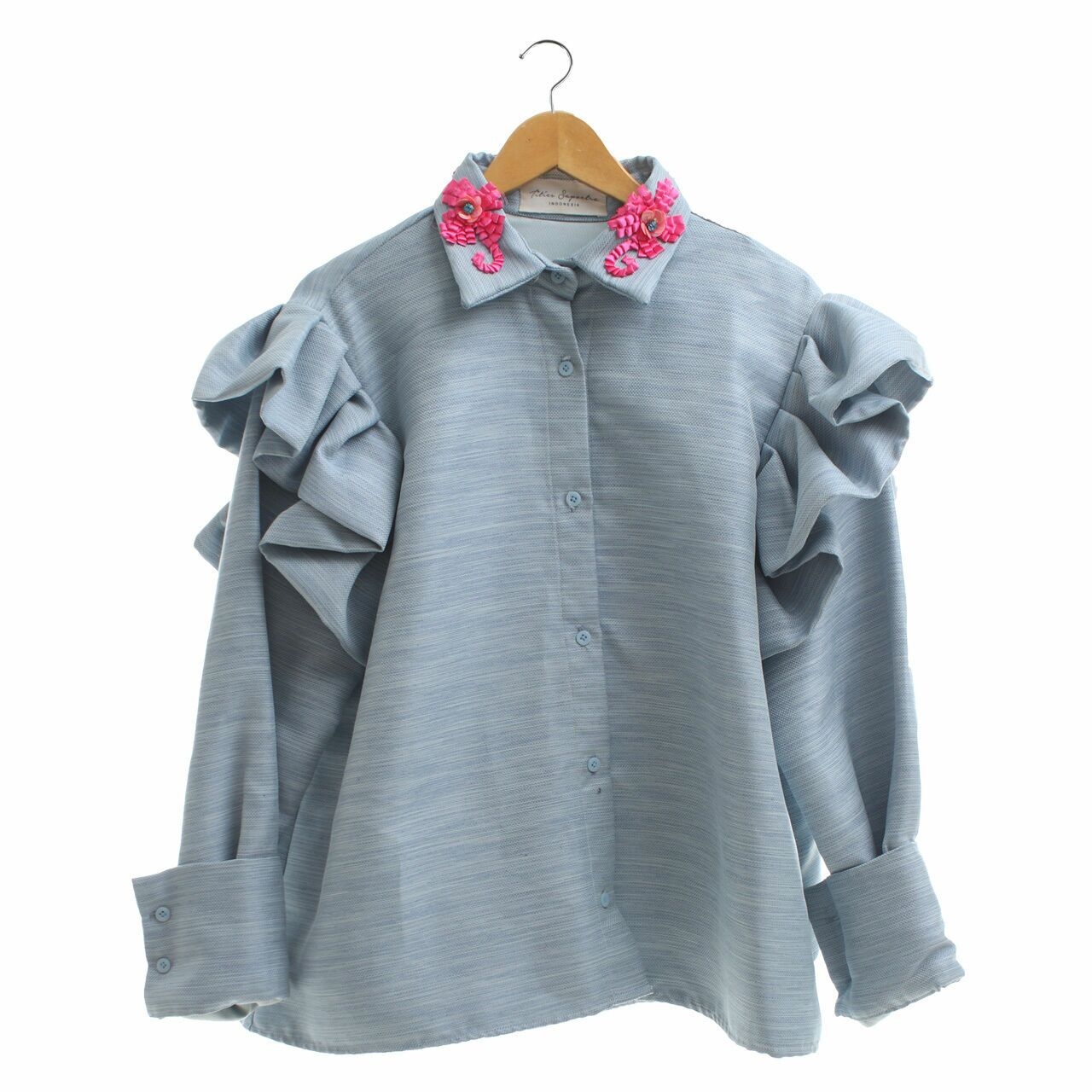 Tities Sapoetra Light Blue Shirt