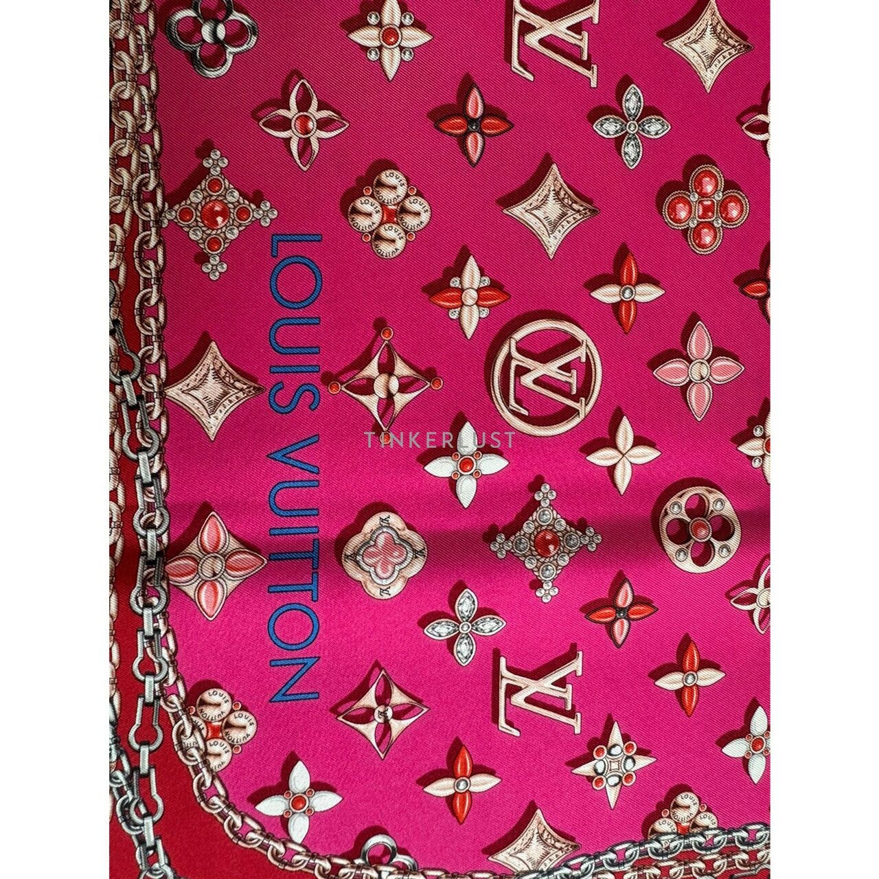 Louis Vuitton Your Highness Fuchsia Monogram Silk Scarf