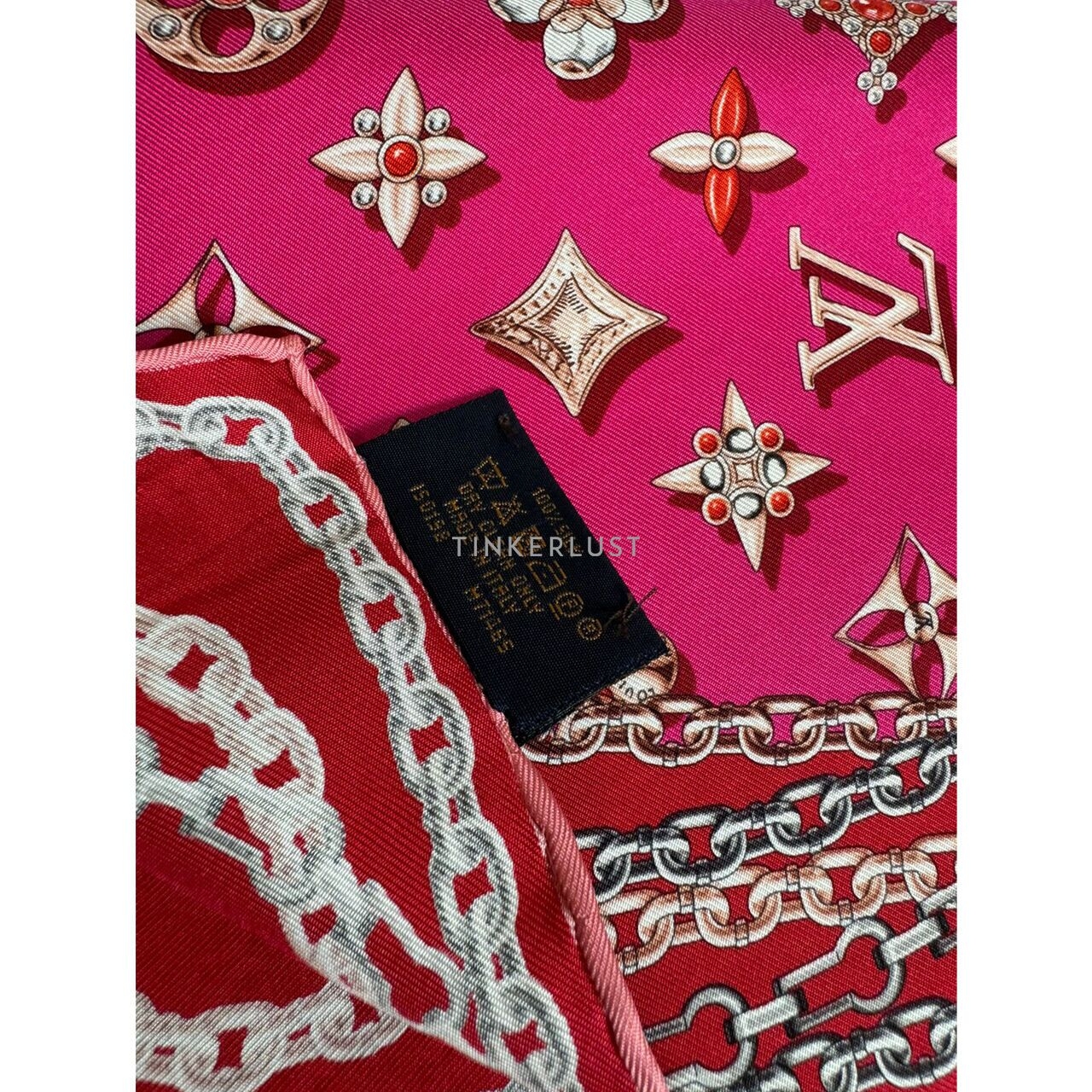 Louis Vuitton Your Highness Fuchsia Monogram Silk Scarf