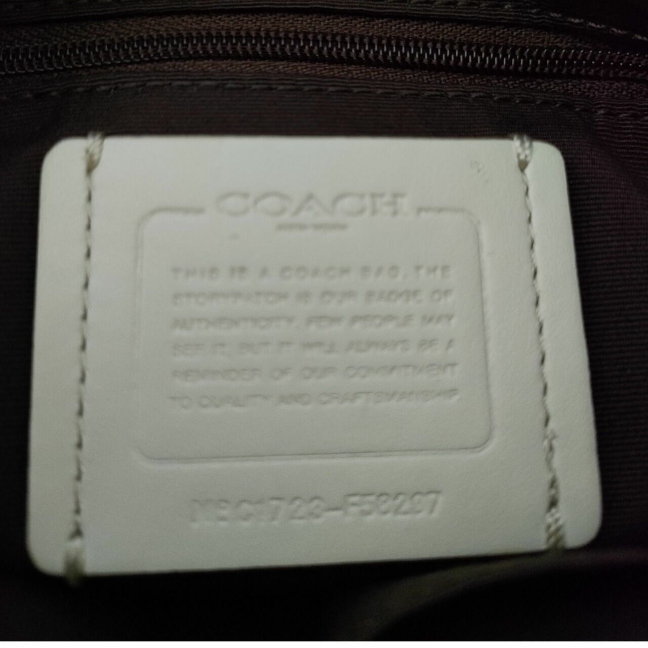 Coach White Sling Bag