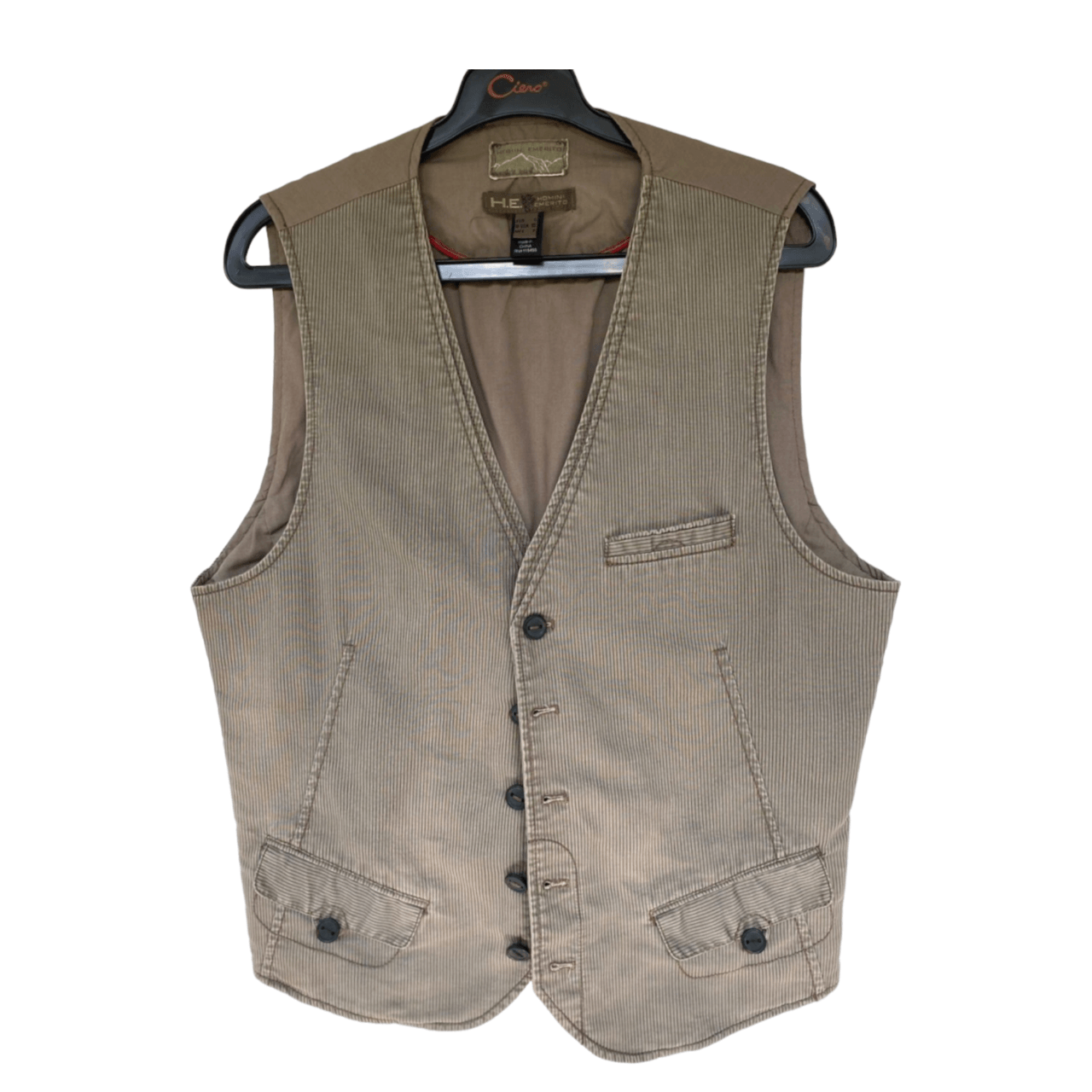 Mango Brown Stripes Vest