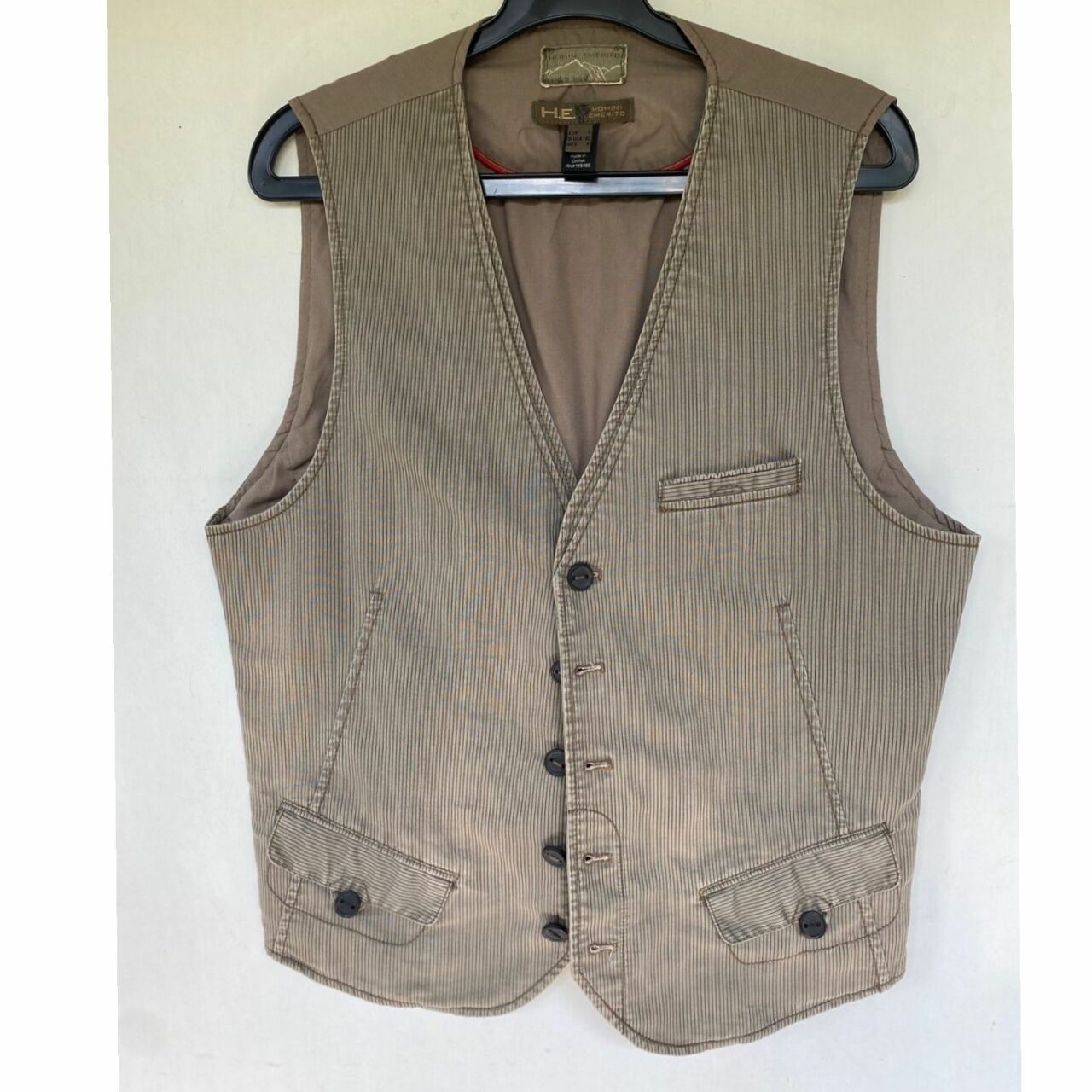 Mango Brown Stripes Vest