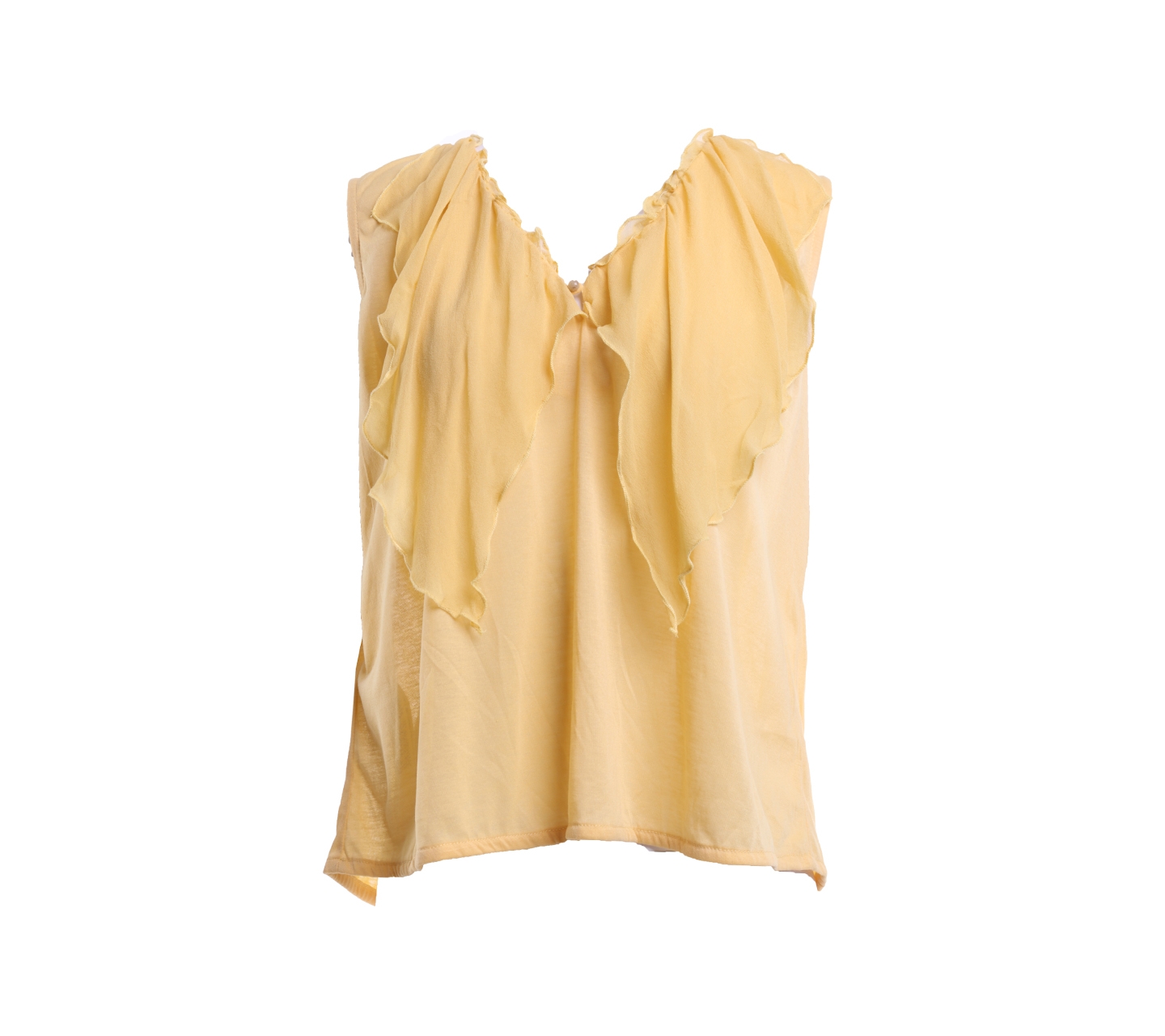 Mango Yellow Tulle Sleeveless