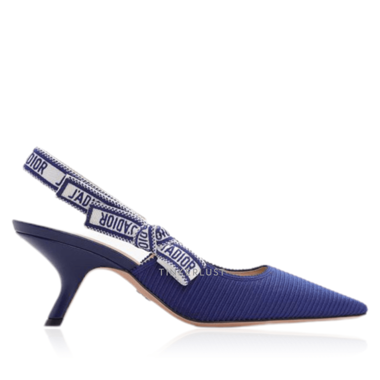 Christian Dior J'Adior Slingback Pumps 65mm in Royal Blue Technical Fabric Heels	