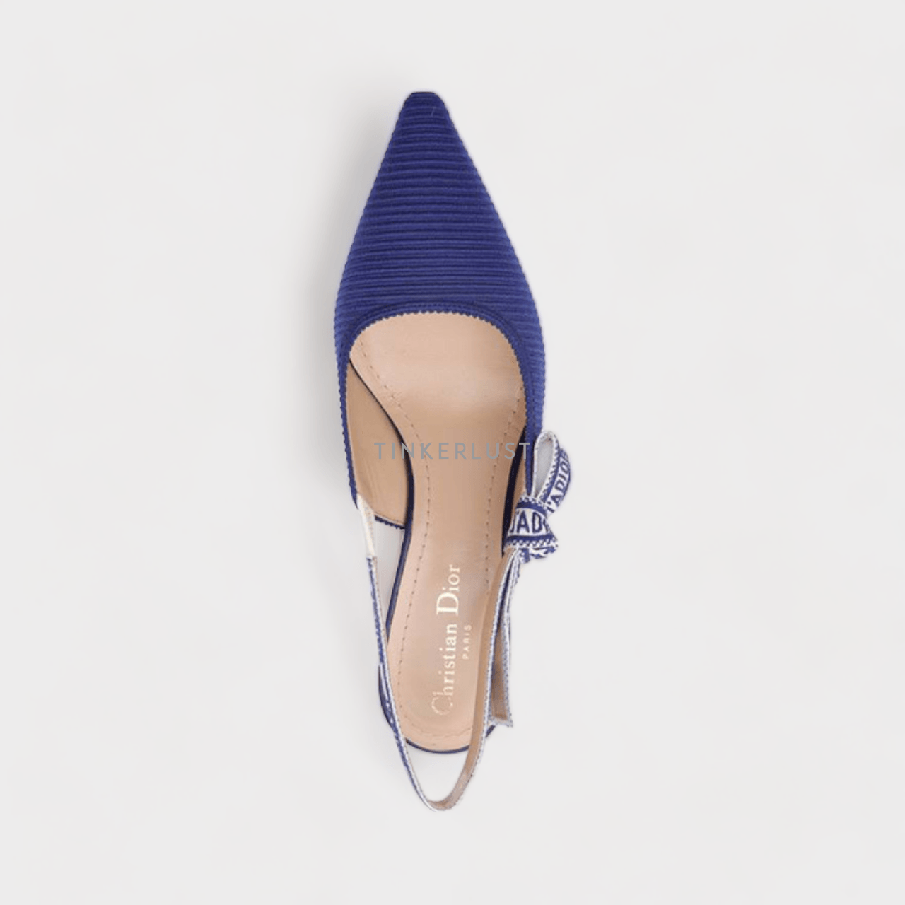 Christian Dior J'Adior Slingback Pumps 65mm in Royal Blue Technical Fabric Heels	