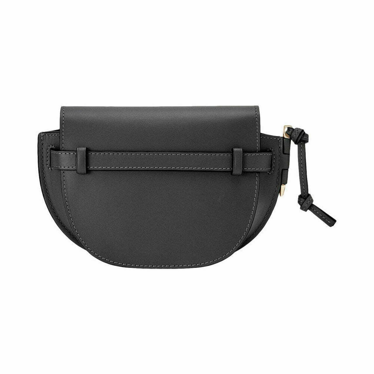 Loewe Mini Gate Dual Bag in Soft Calfskin Jacquard Black