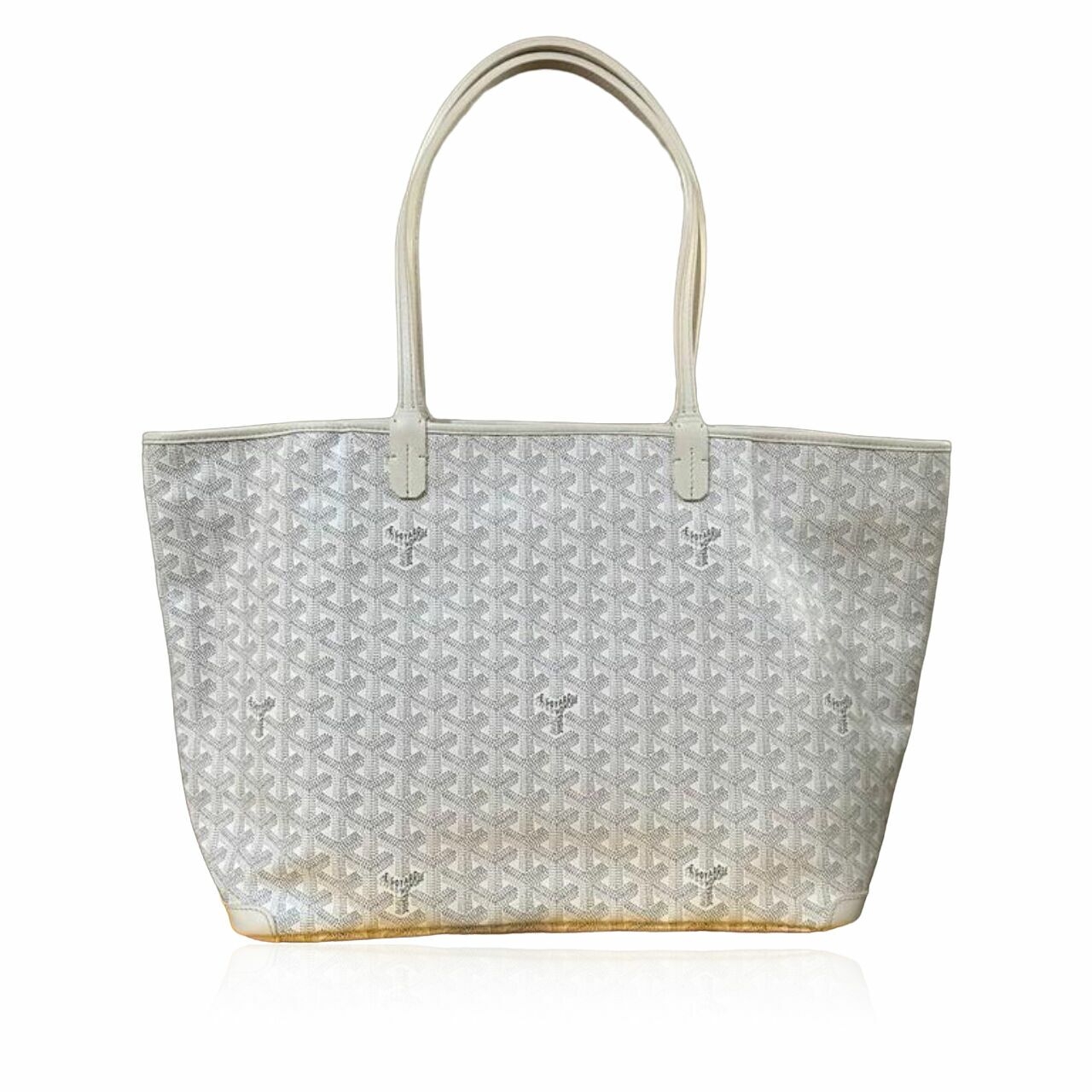 Goyard White Artois MM Tote Bag 2022