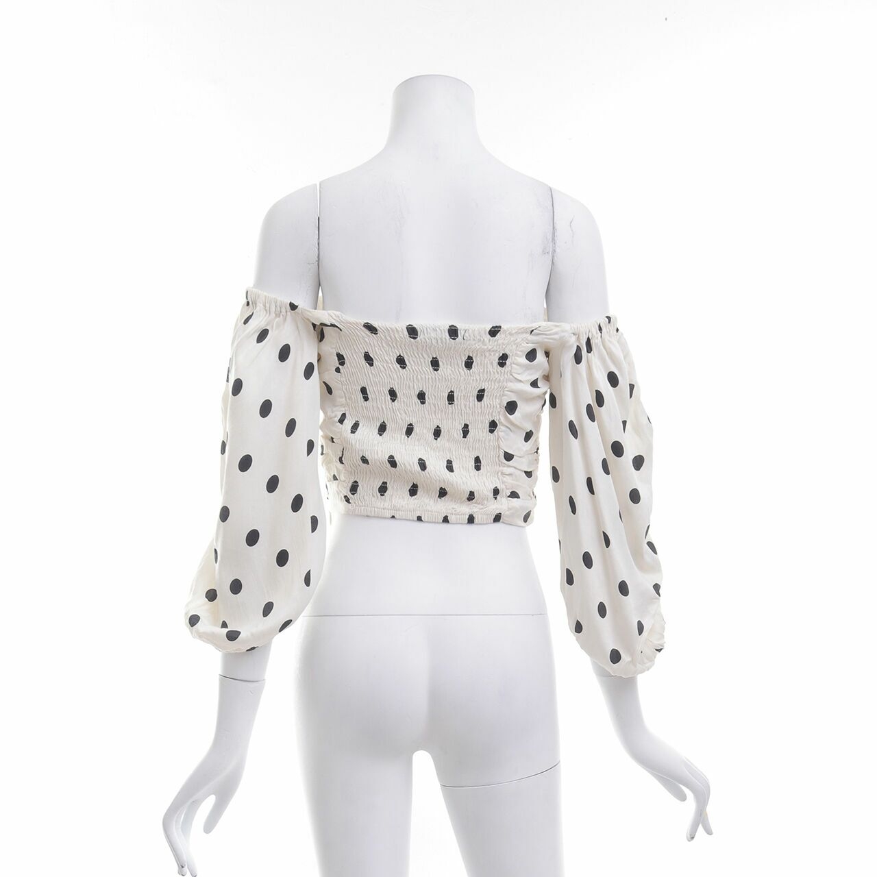 Zara Broken White Polkadots Blouse