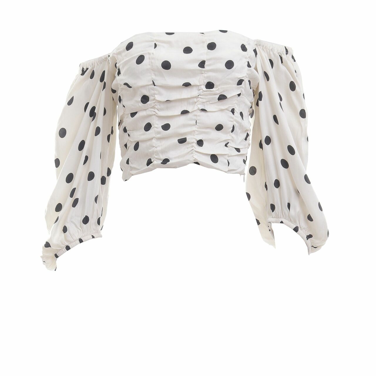 Zara Broken White Polkadots Blouse