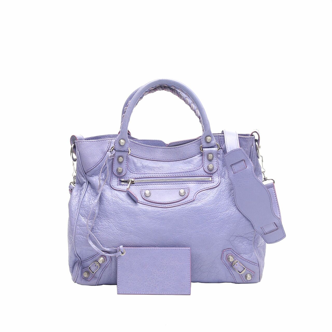 Balenciaga Velo Purple Satchel Bag