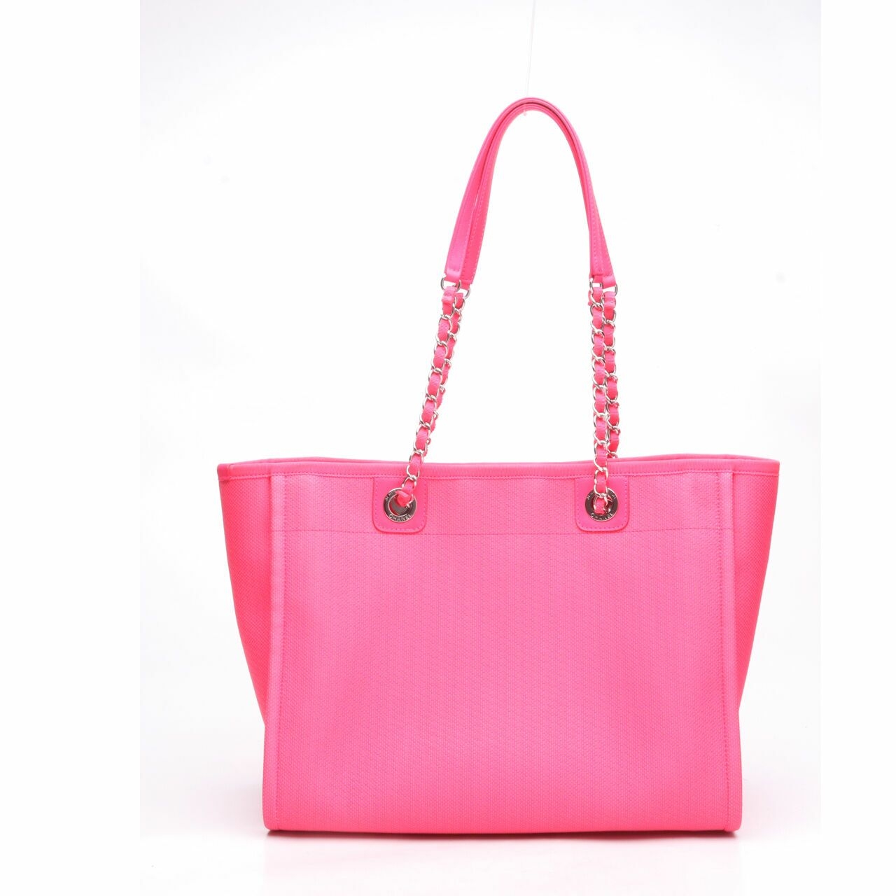 Chanel Deauville Neon Pink SHW #31Tote Bag