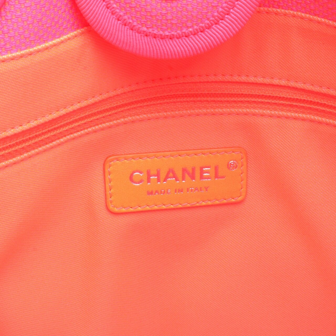 Chanel Deauville Neon Pink SHW #31Tote Bag