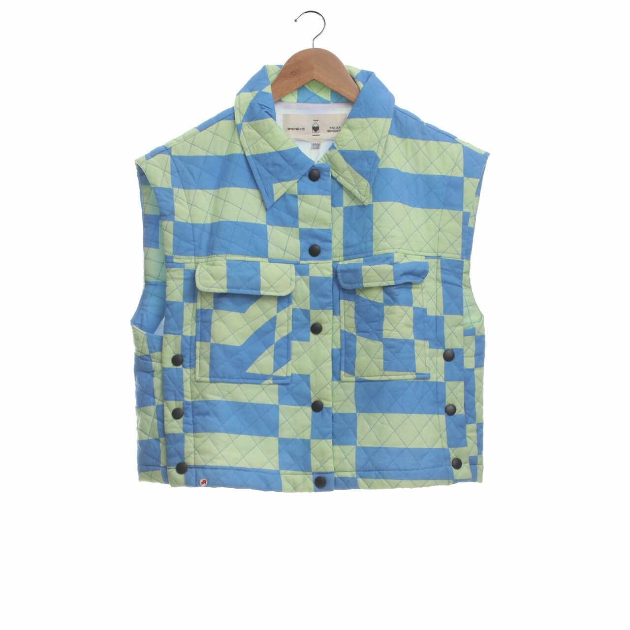 3Mongkis x Kallula Bam Mastro Blue & Green Vest