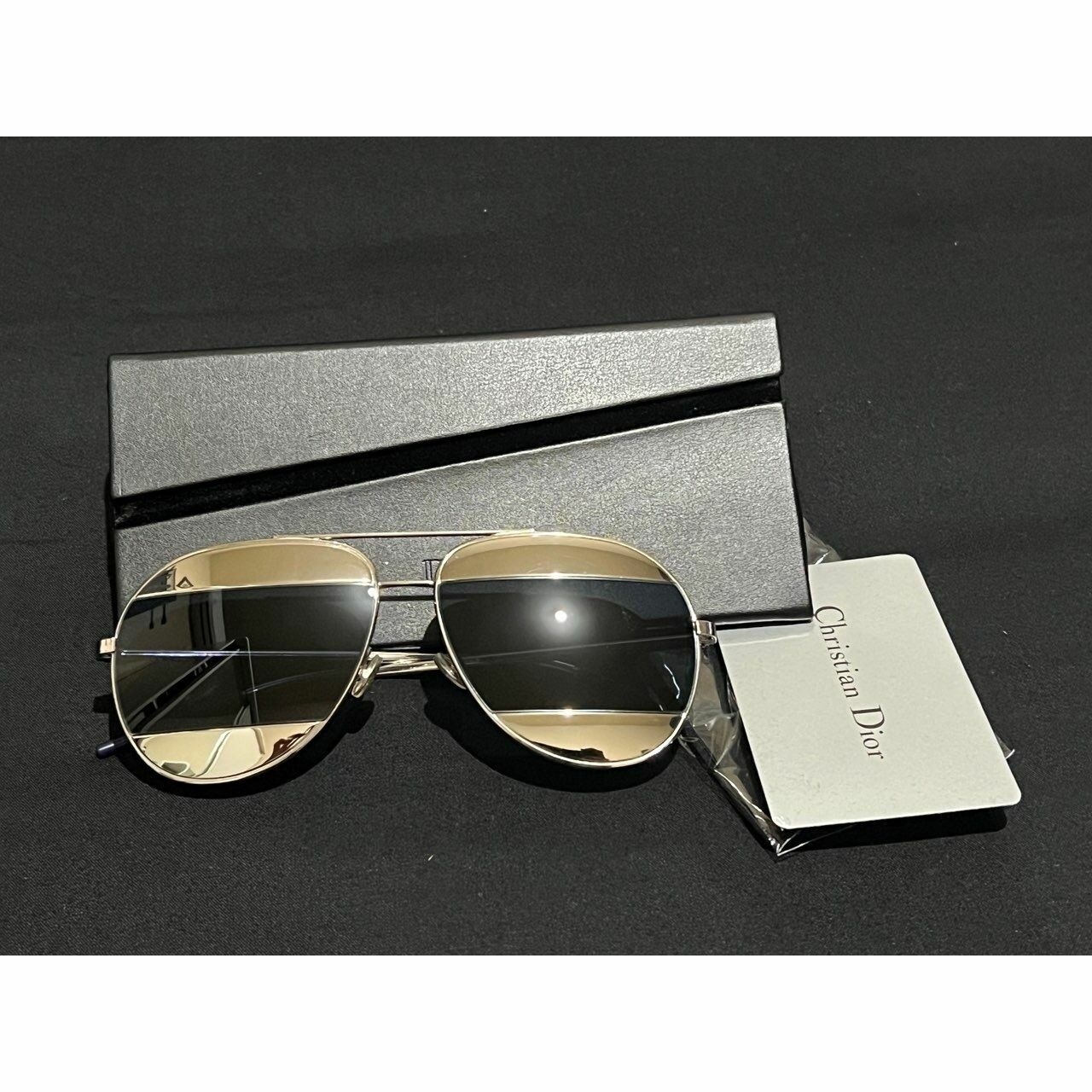 Christian Dior Split Aviator Sunglasses