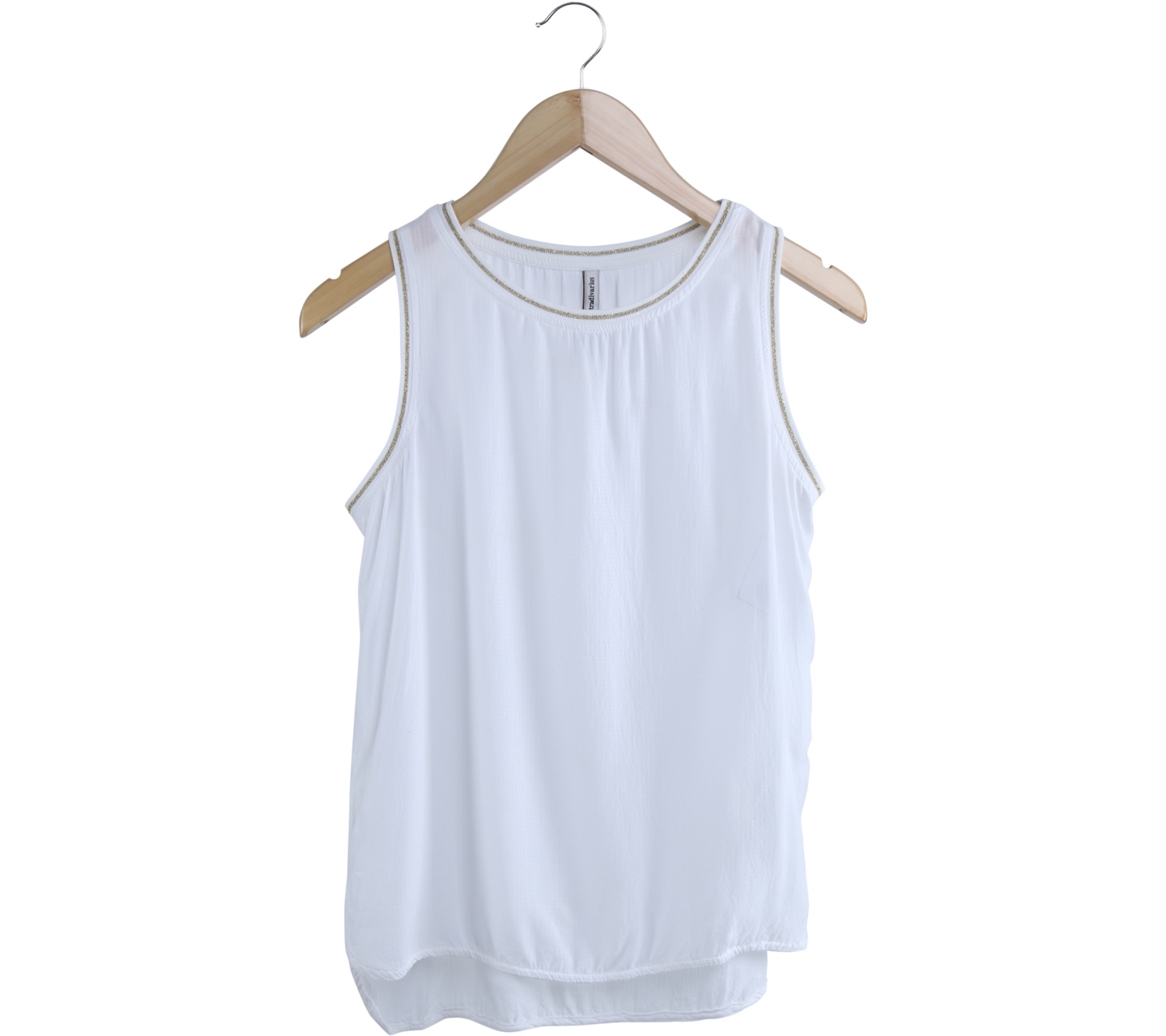 Stradivarius Off White Sleeveless