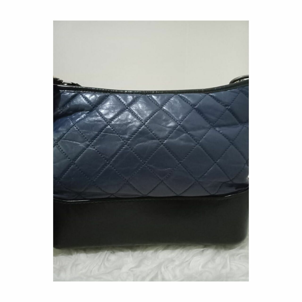 Chanel Gabrielle Medium Navy Black #25 Shoulder Bag