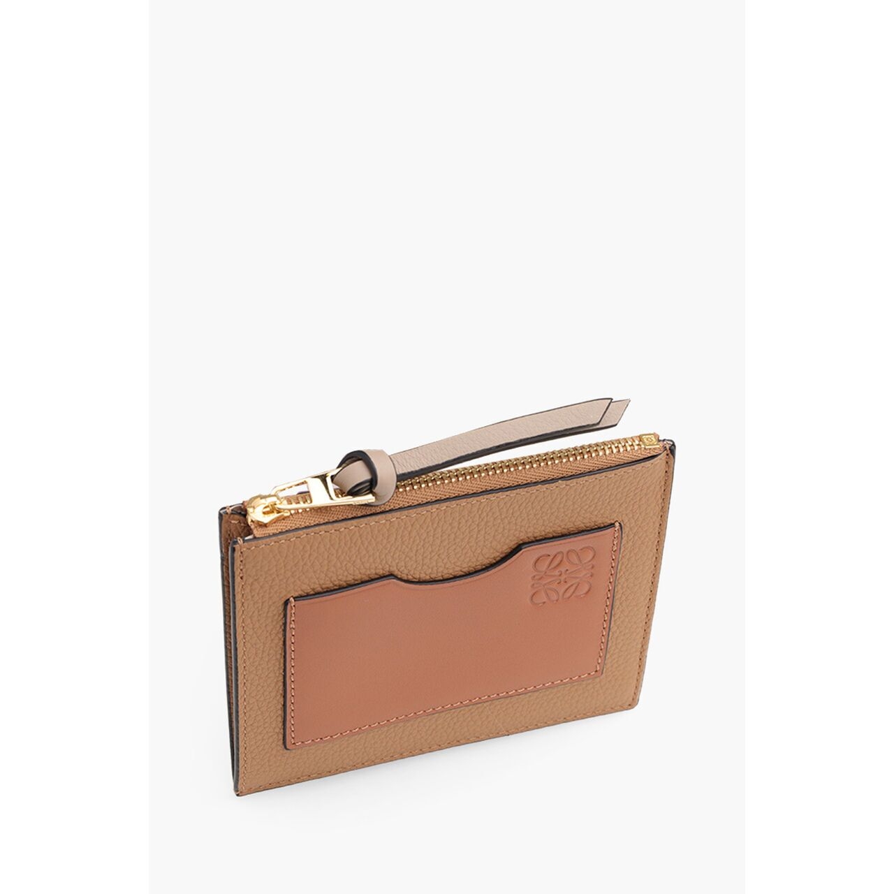 Loewe Large Coin Card Holder Toffee/Tan Soft Grained Calfskin Wallet