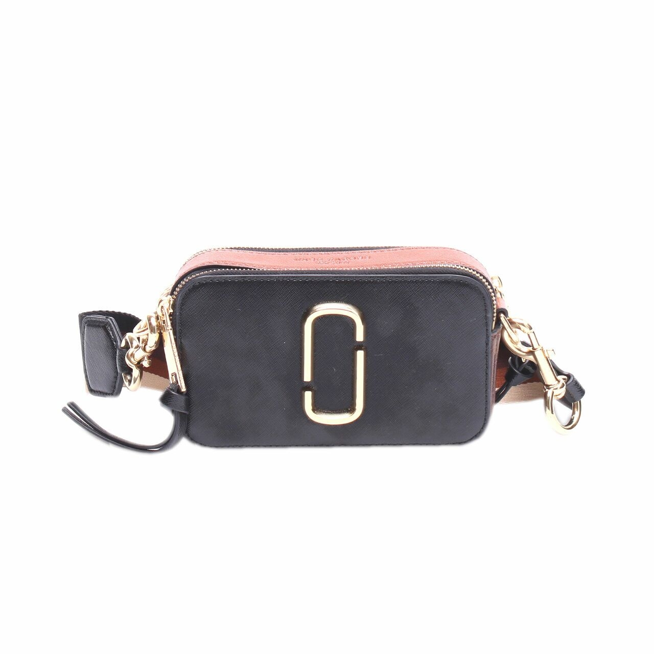 Marc Jacobs  Snapshot Small Black/Brown Camera Crossbody Bag Sling Bag