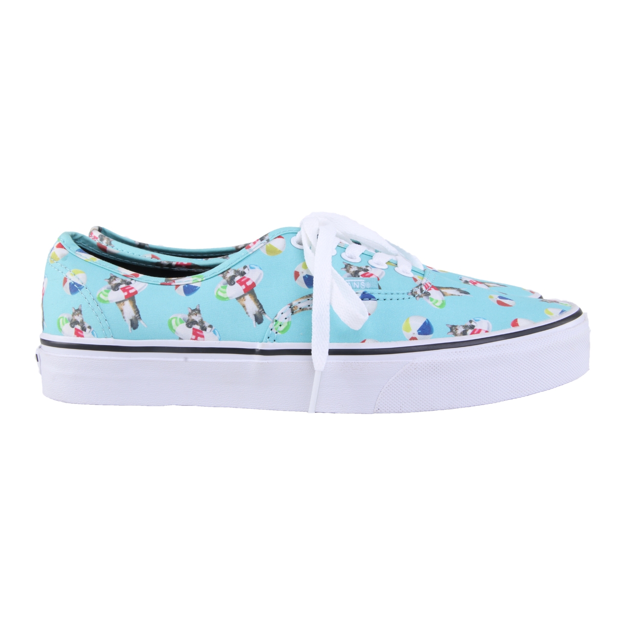 Vans Turquoise Cat Printed Sneakers