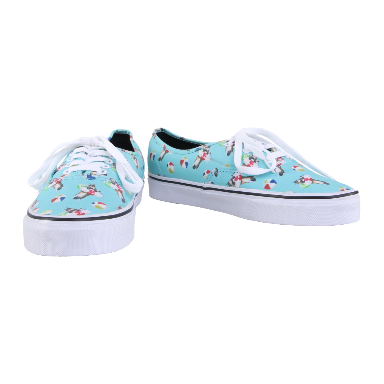 Vans Turquoise Cat Printed Sneakers