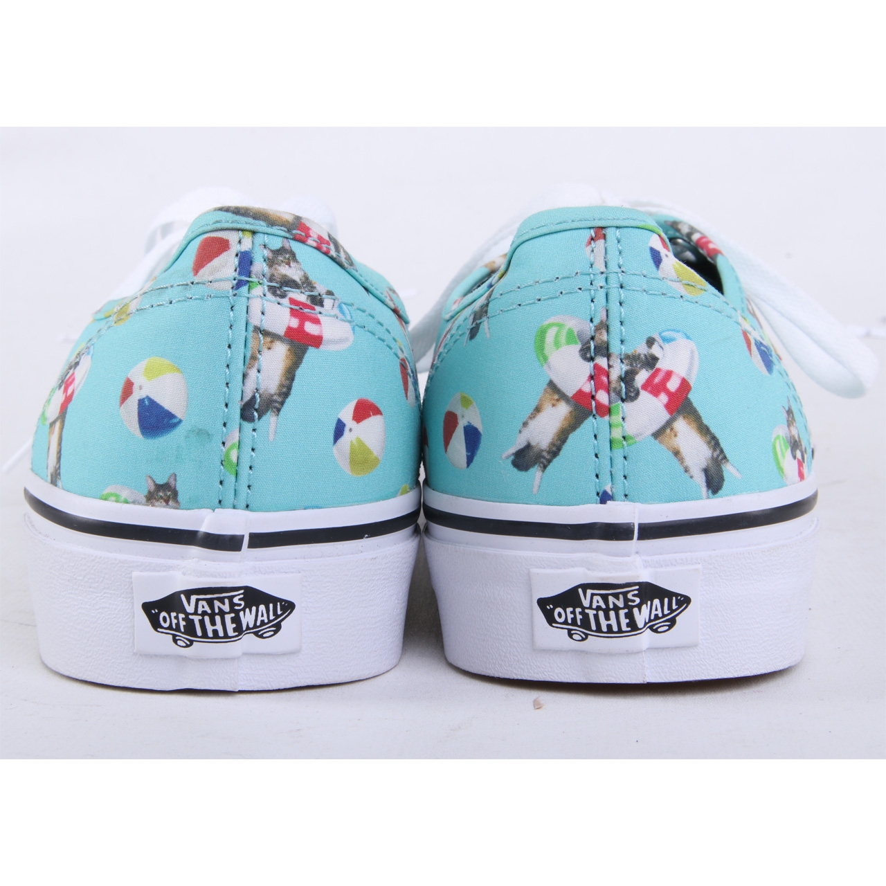 Vans Turquoise Cat Printed Sneakers