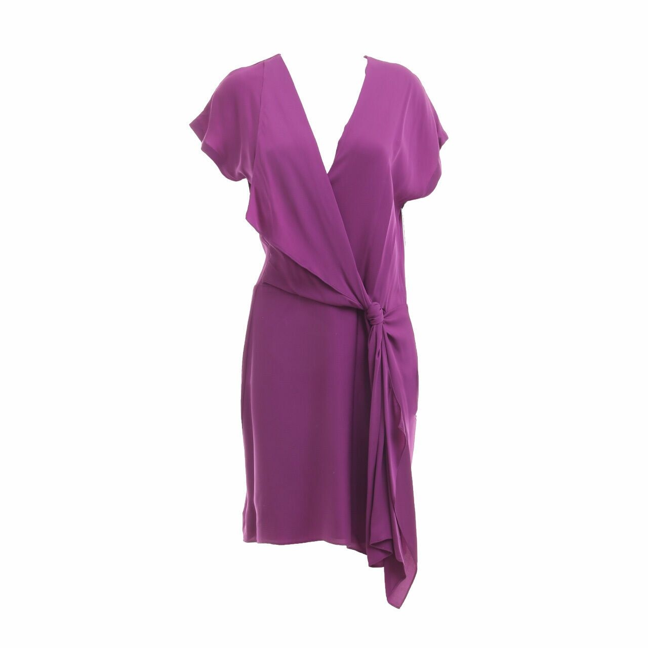 Diane Von Furstenberg Purple Midi Dress