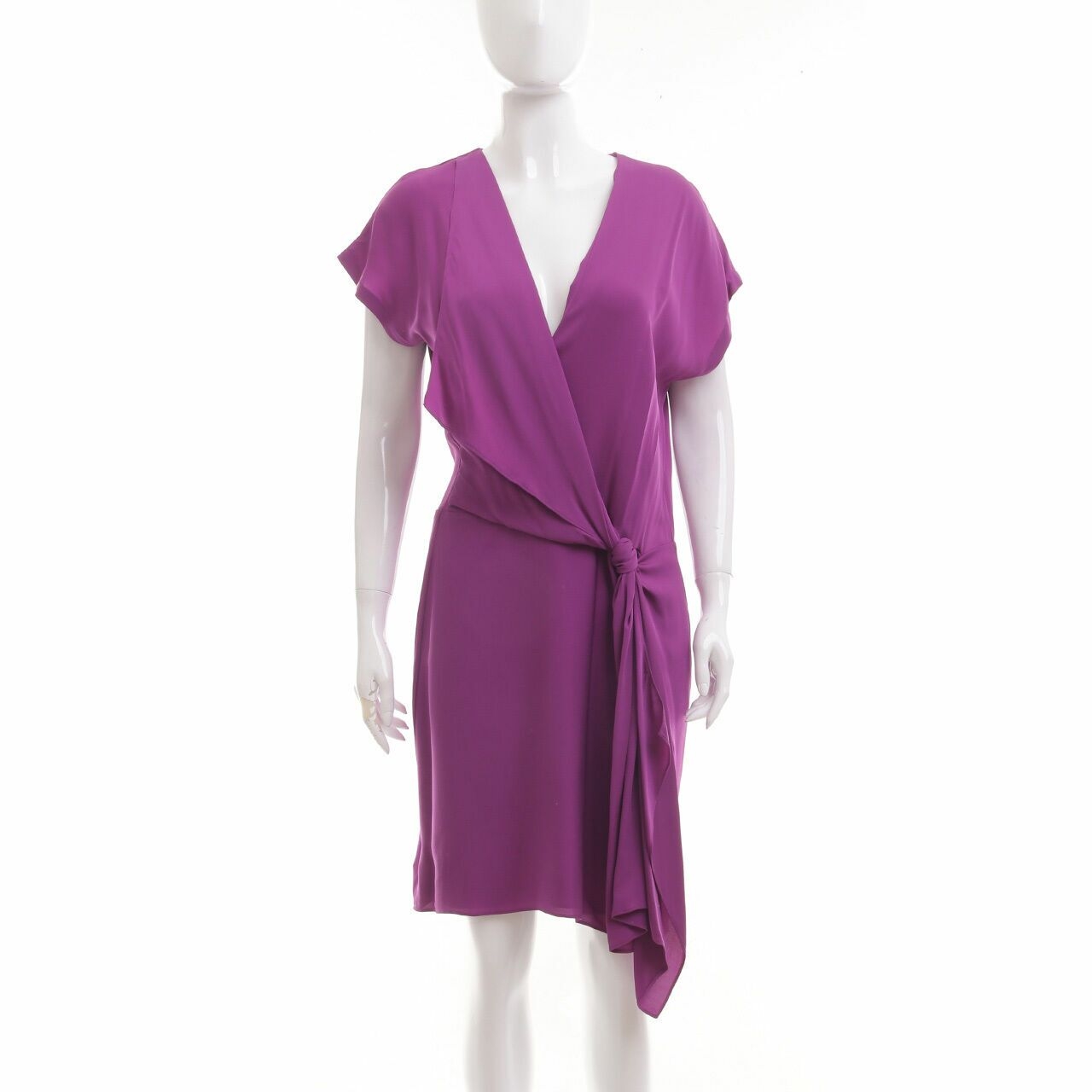 Diane Von Furstenberg Purple Midi Dress