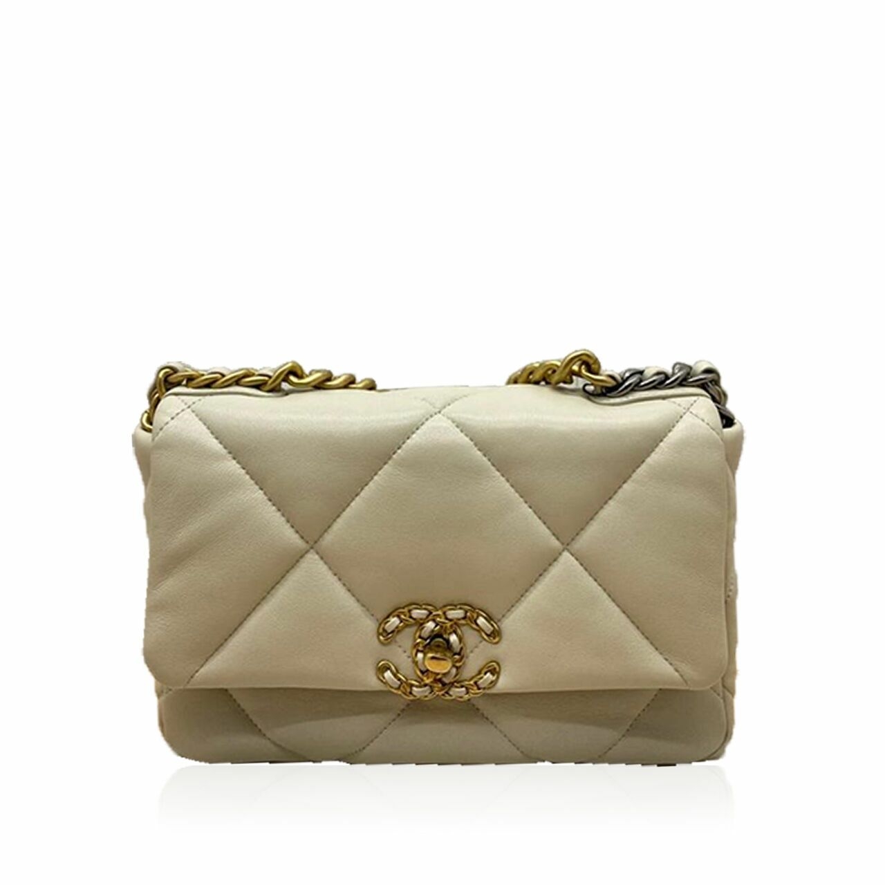 Chanel 19 Light Beige GHW #30 Shoulder Bag