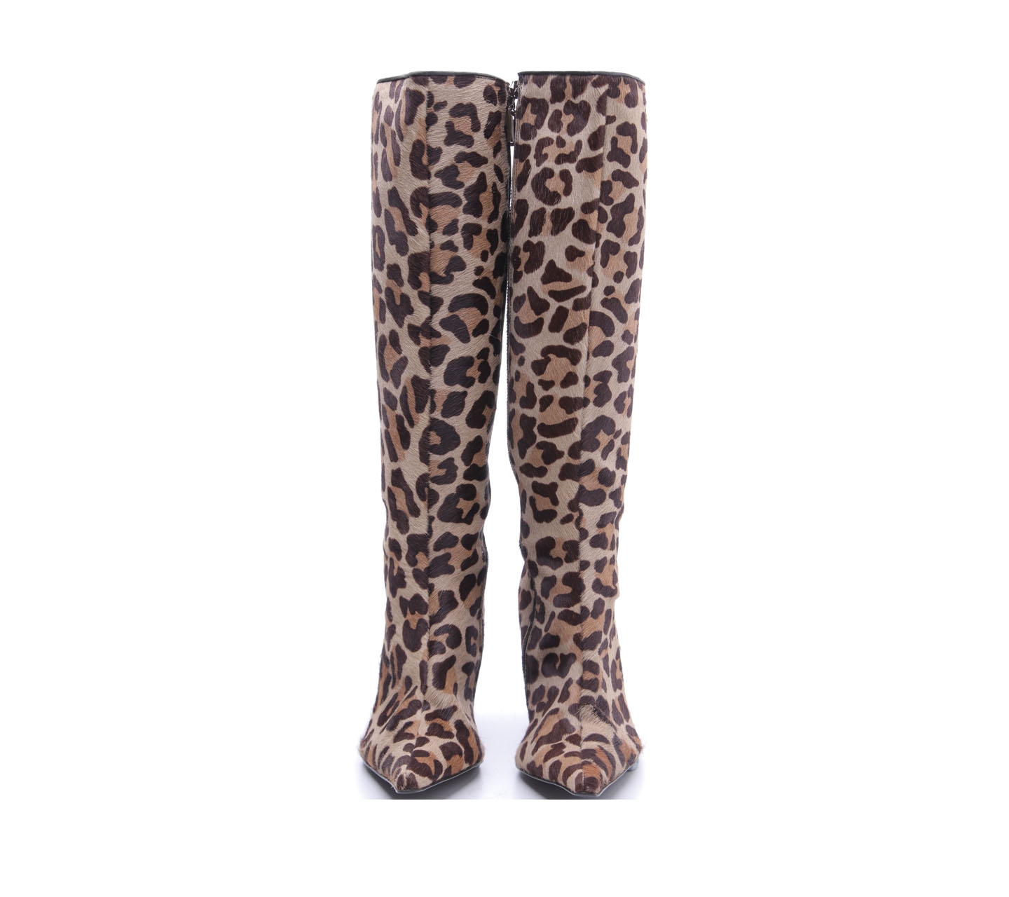 Private Collection Brown Leopard Heels Boots