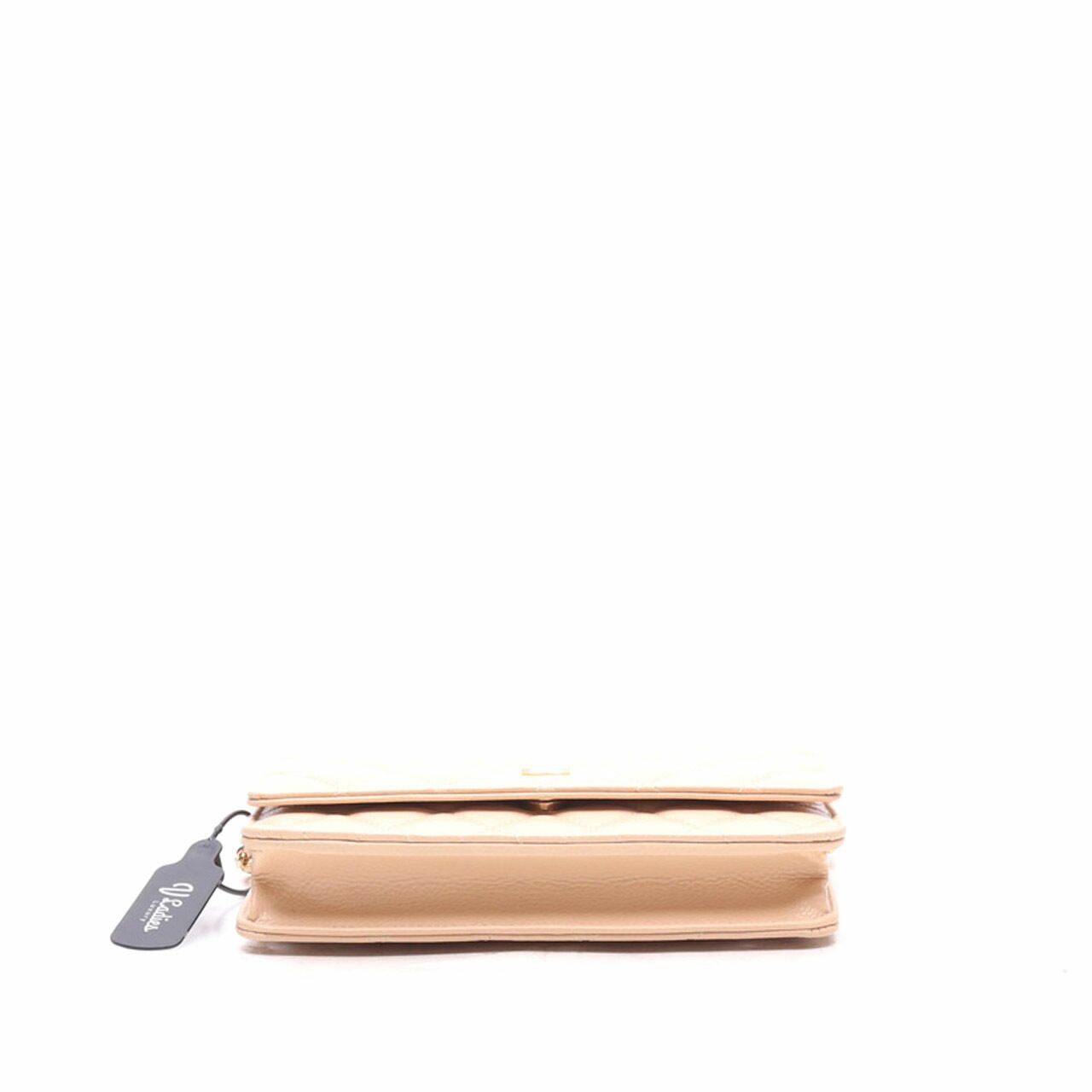 Chanel Quilted Beige Chain Sling Bag