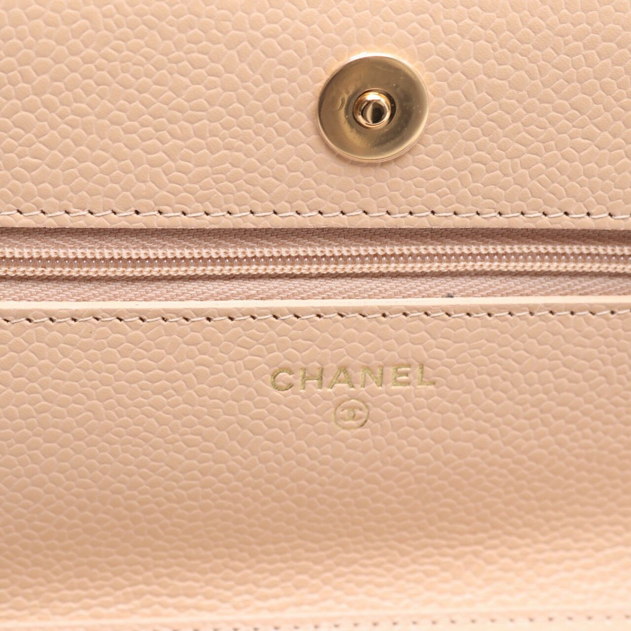 Chanel Quilted Beige Chain Sling Bag