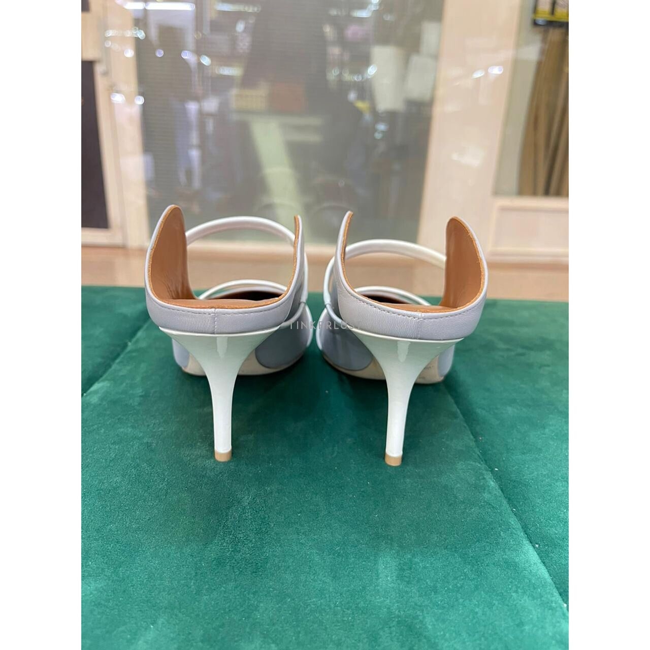 Malone Souliers Grey/White Heels