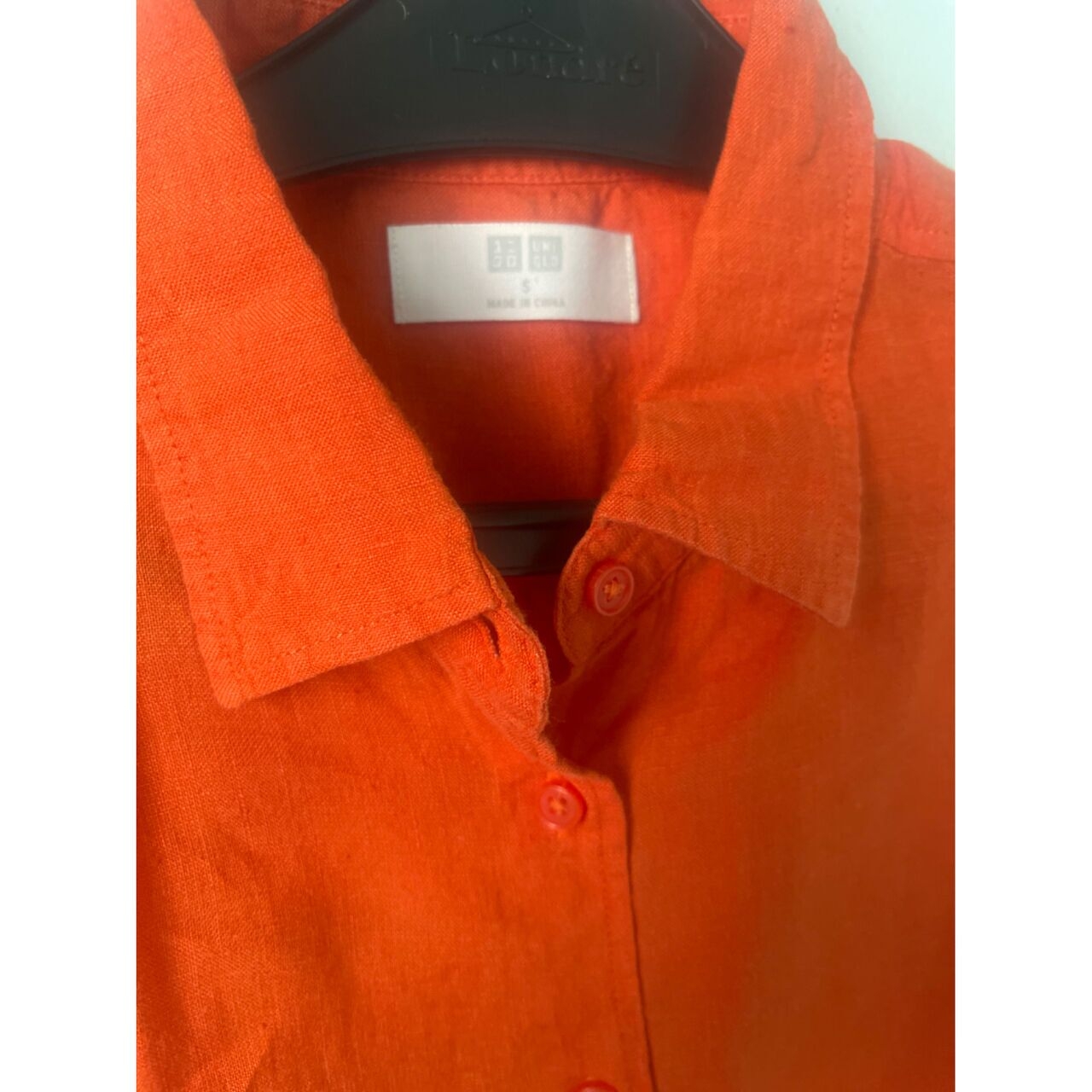 UNIQLO Orange Sleeveless Shirt 