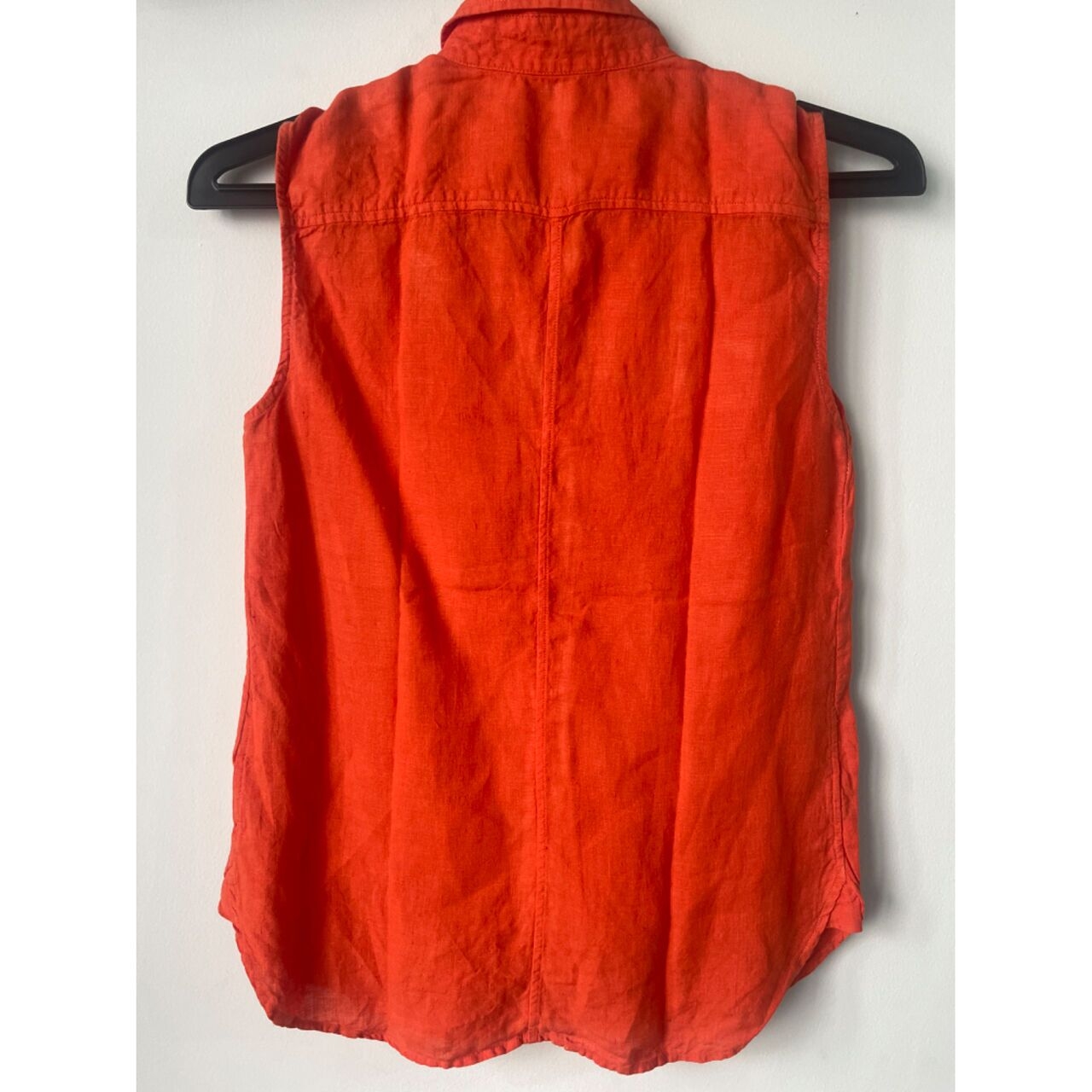 UNIQLO Orange Sleeveless Shirt 