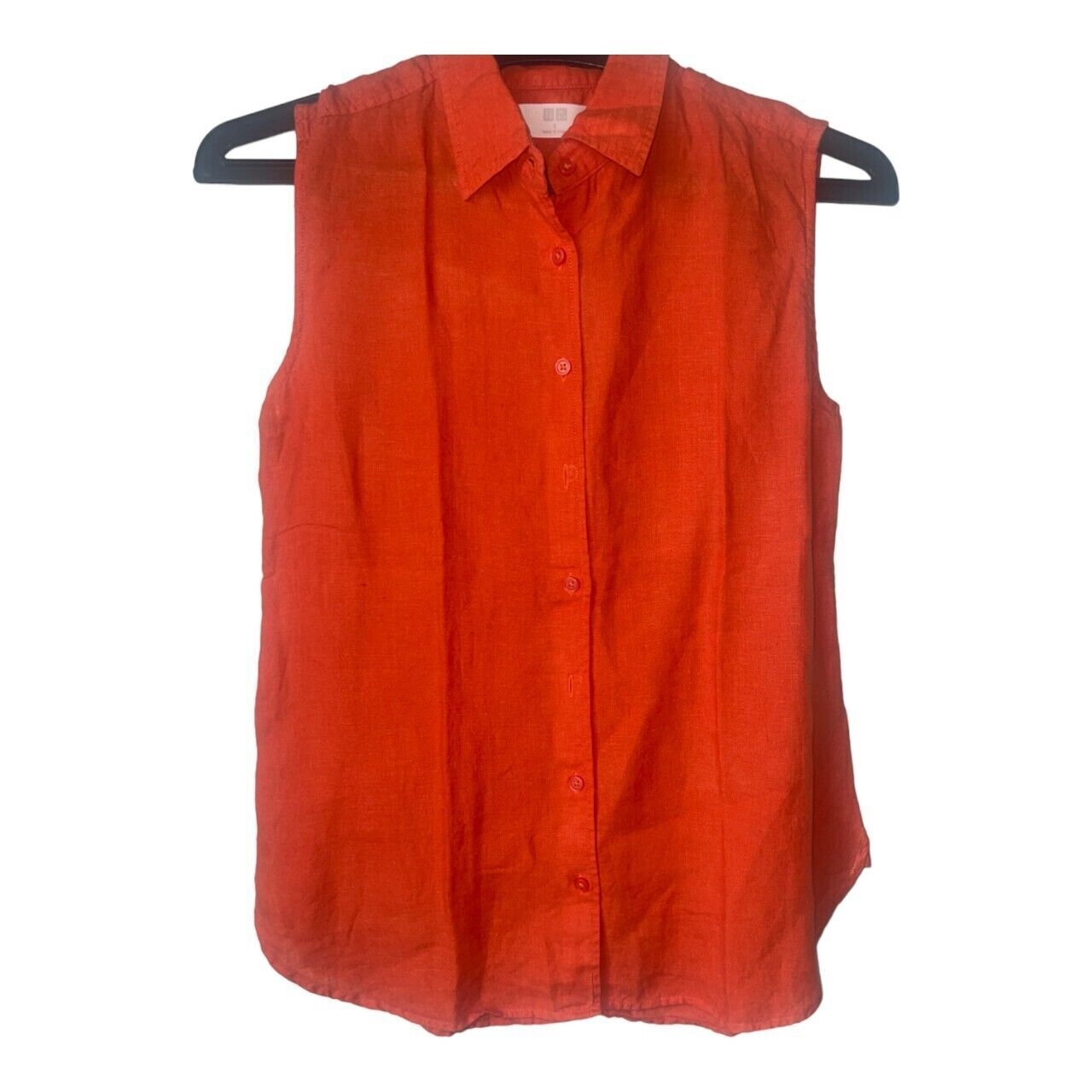 UNIQLO Orange Sleeveless Shirt 