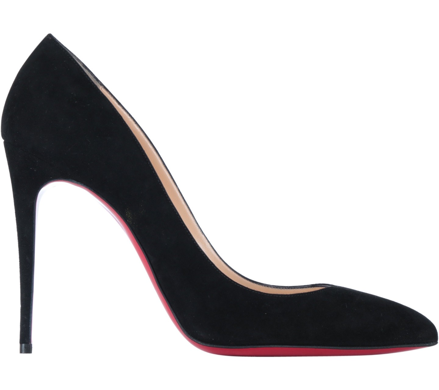 Christian Louboutin Black Pigalle Follies Suede Heels