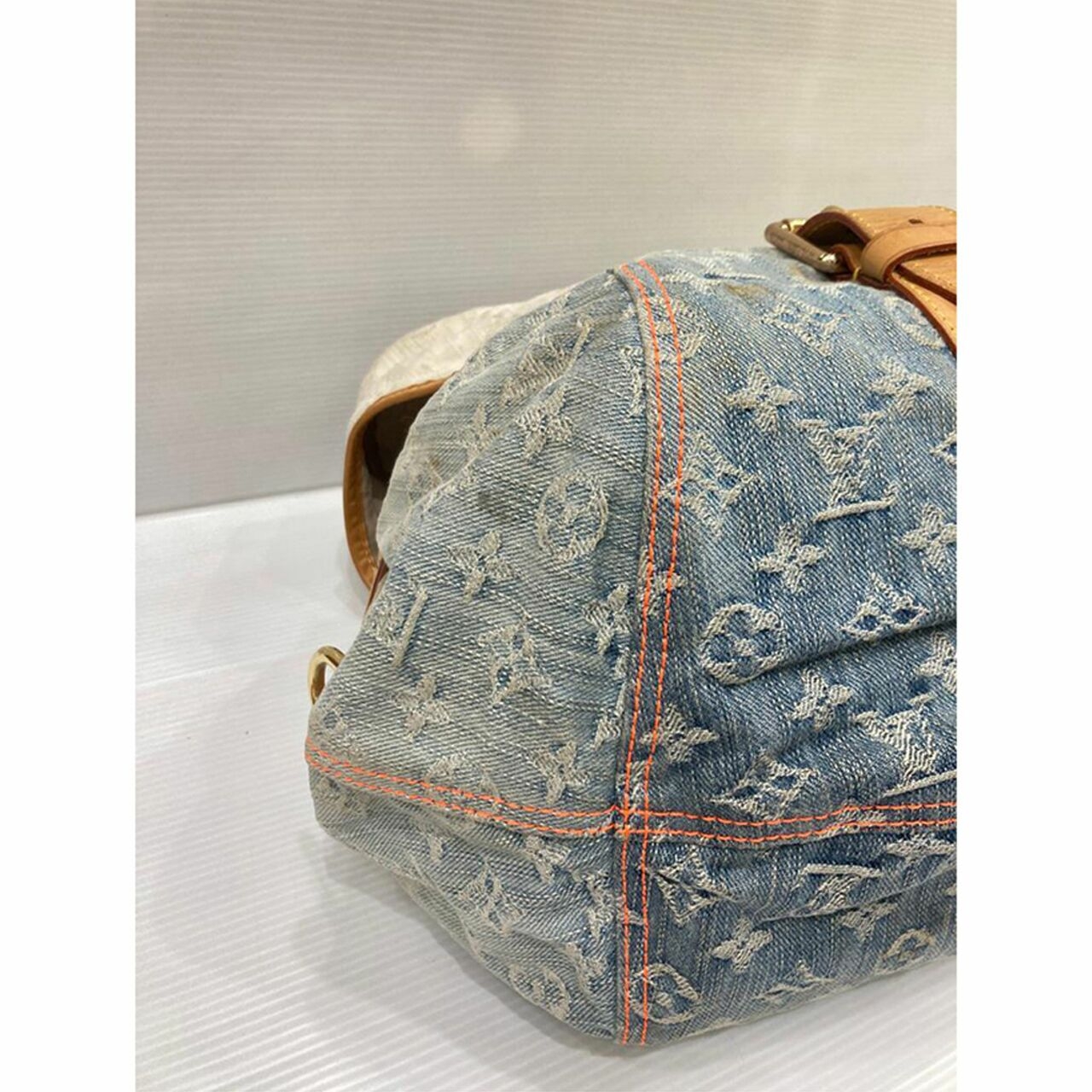 Louis Vuitton Sunshine Monogram Denim Blue Shoulder Bag