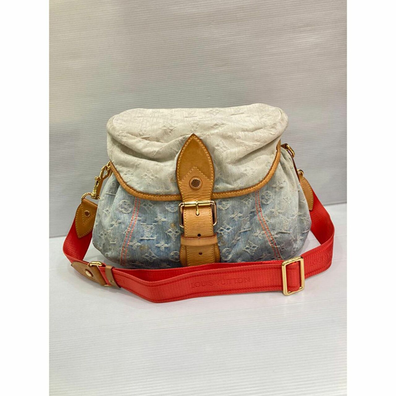 Louis Vuitton Sunshine Monogram Denim Blue Shoulder Bag