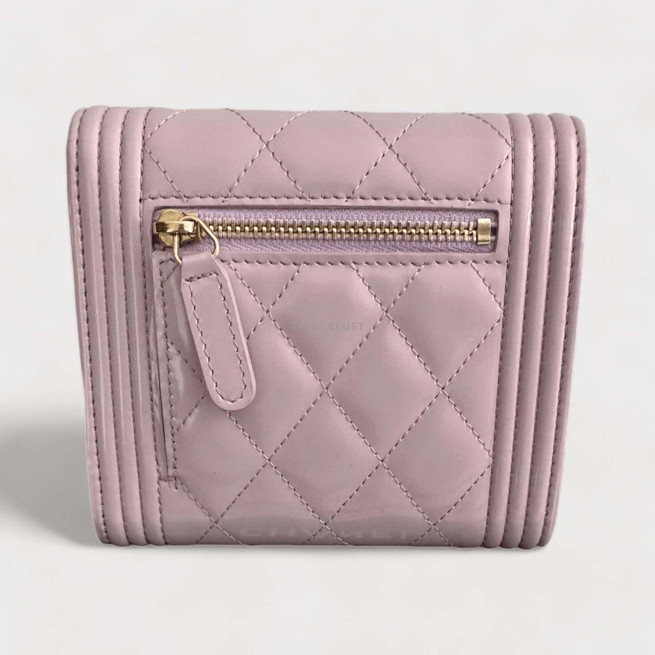 Chanel Boy Wallet Trifold Lilac LGHW #22