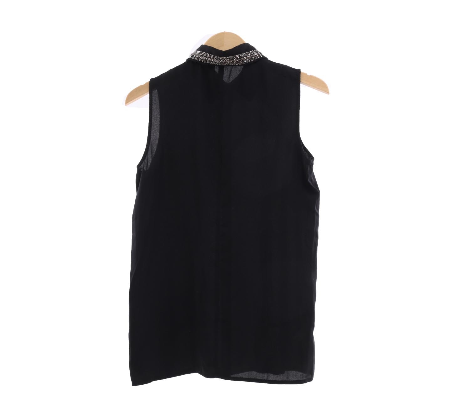 Mango Black Sequin Sleeveless