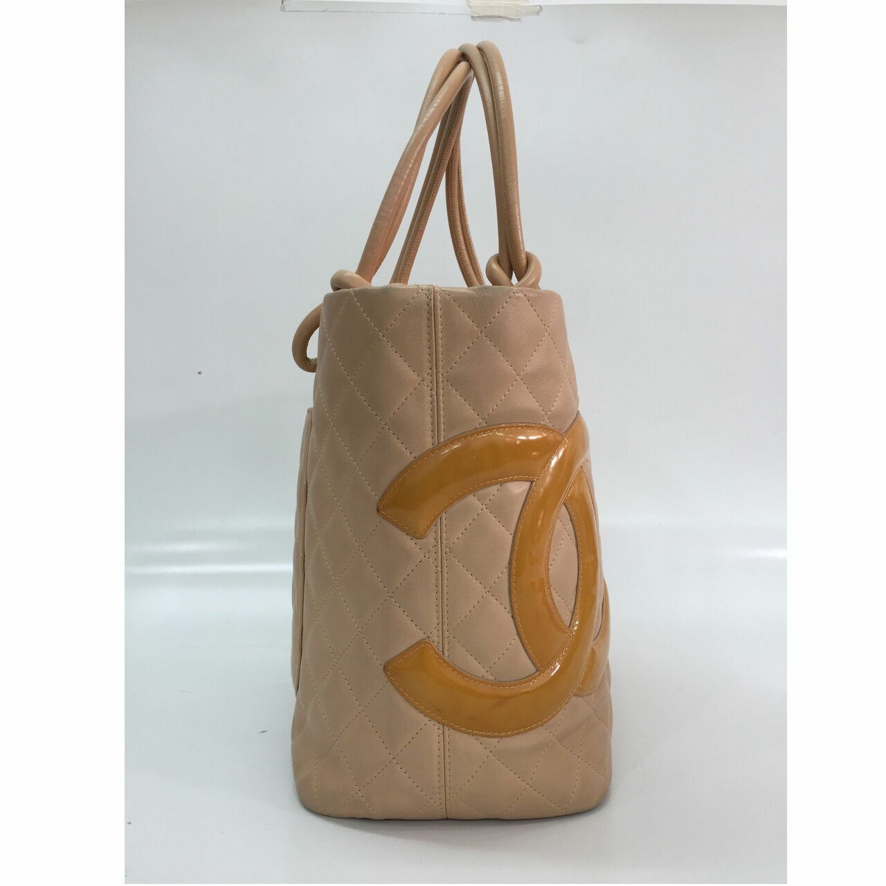 Chanel Cambon Large In Beige Yellow Tote Bag