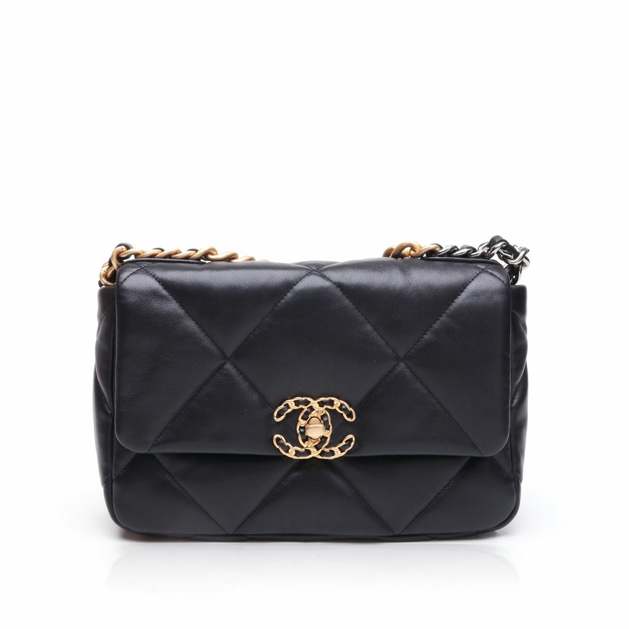 Chanel Lambskin Small Chanel 19 Shoulder Bag