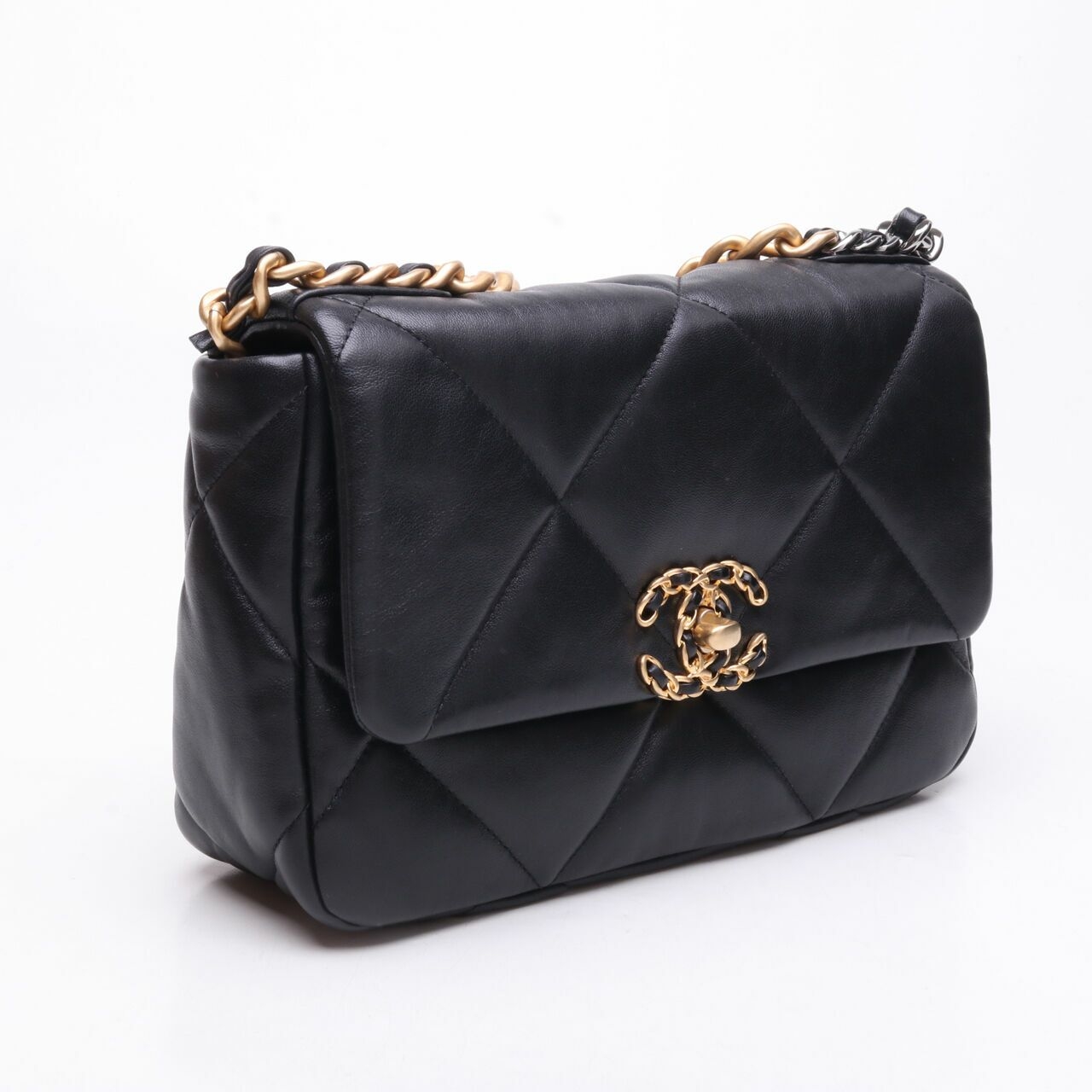 Chanel Lambskin Small Chanel 19 Shoulder Bag